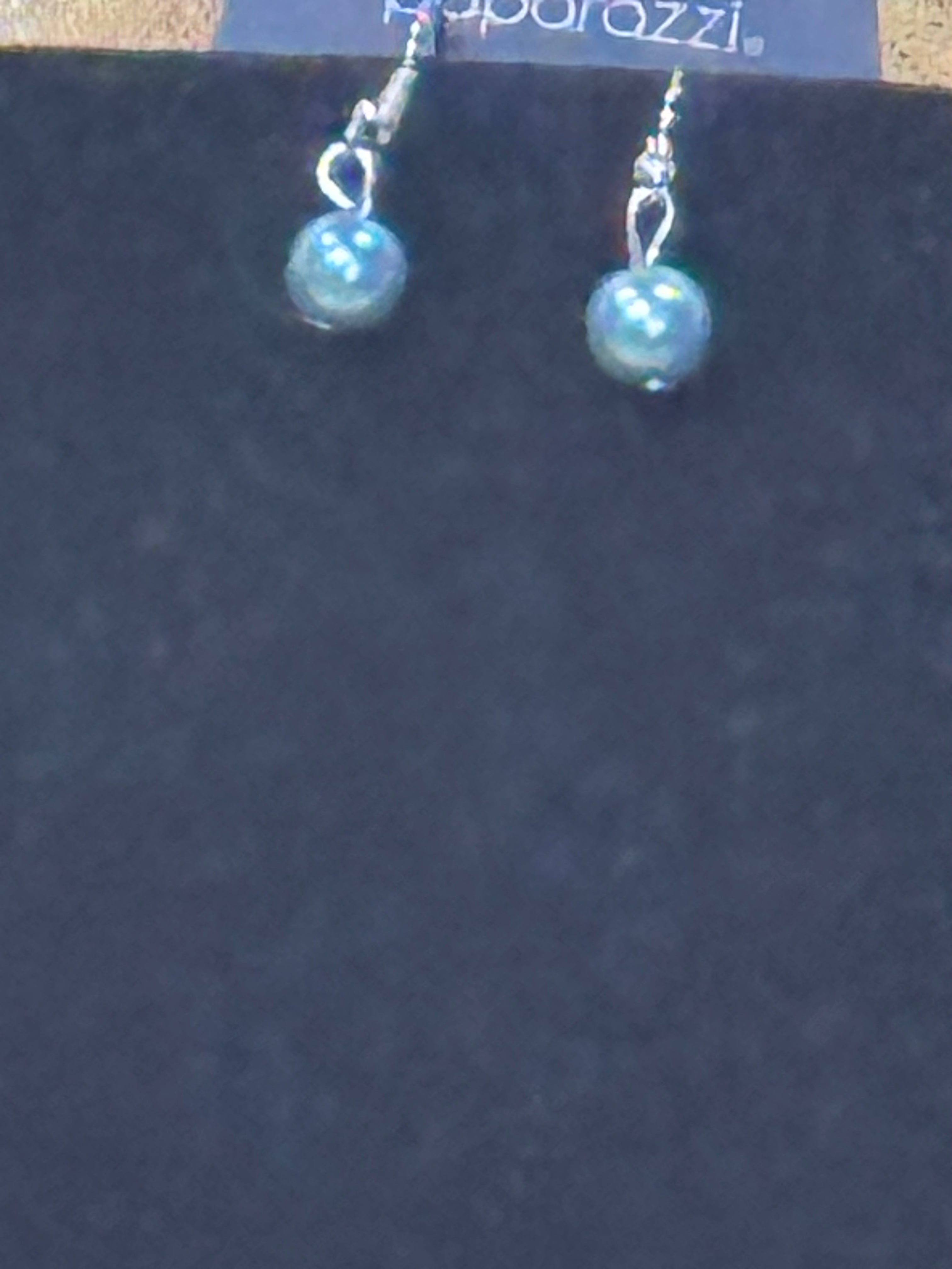 Paparazzi "Timeless Taste" Blue Pearl Lariat Necklace Set