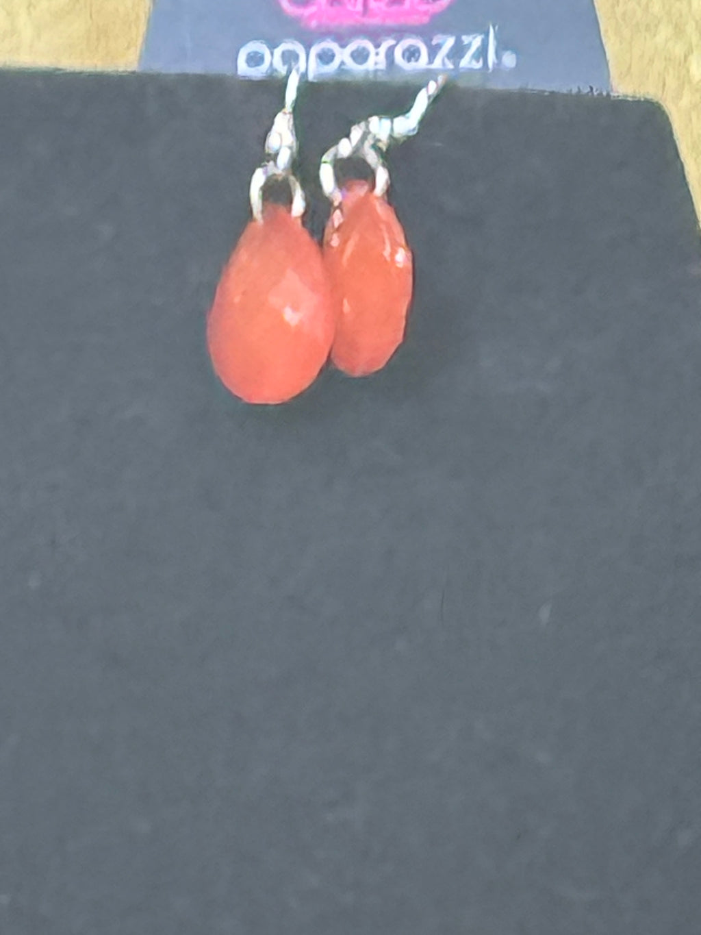 Paparazzi "Life of the Fiesta" Orange Multilayer Teardrop Fringe Necklace Set