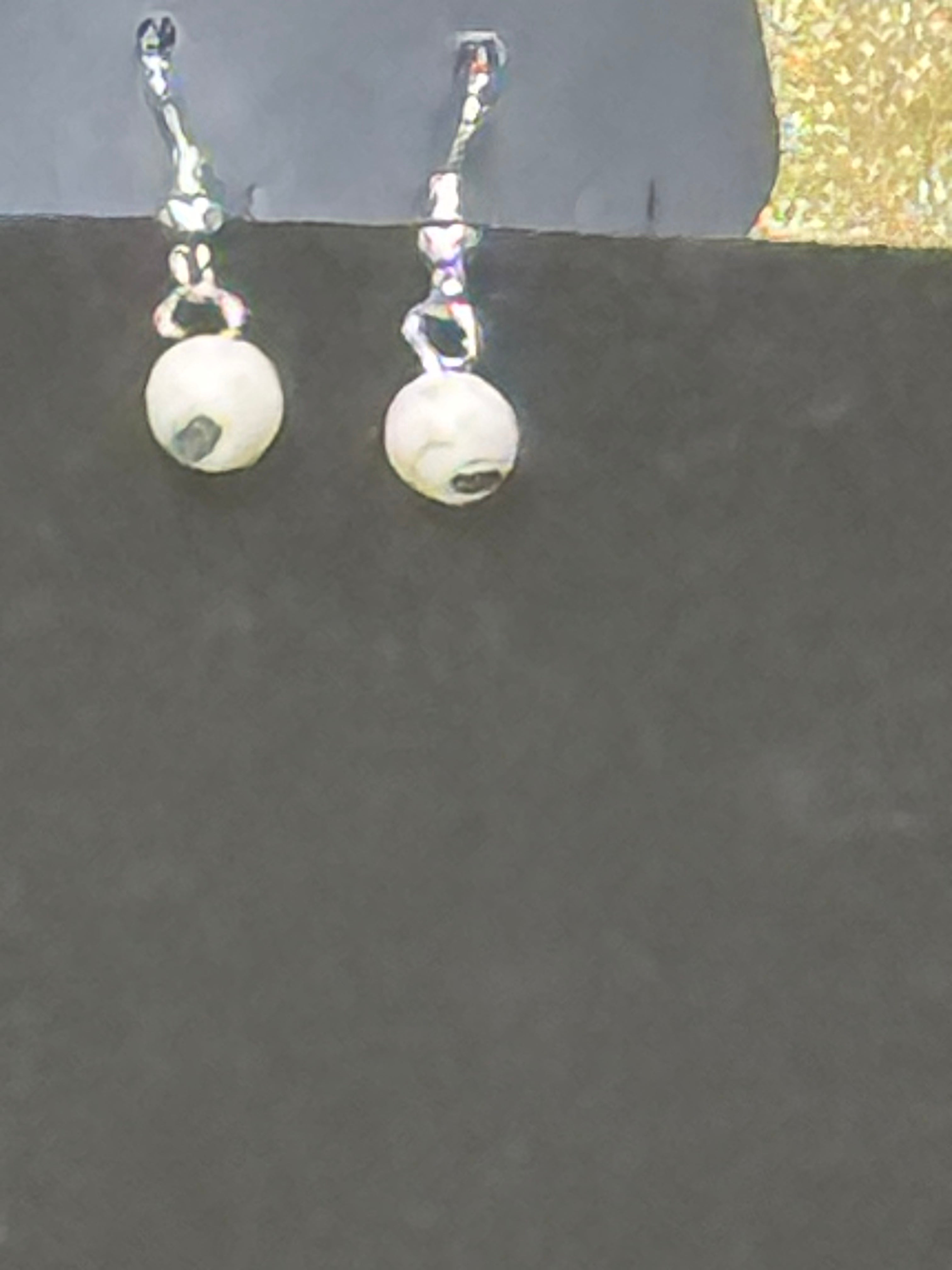 Paparazzi Neutral TERRA-tory Multi Necklace & Earring Set – Red, White, & Turquoise Beads with Silver Pendants