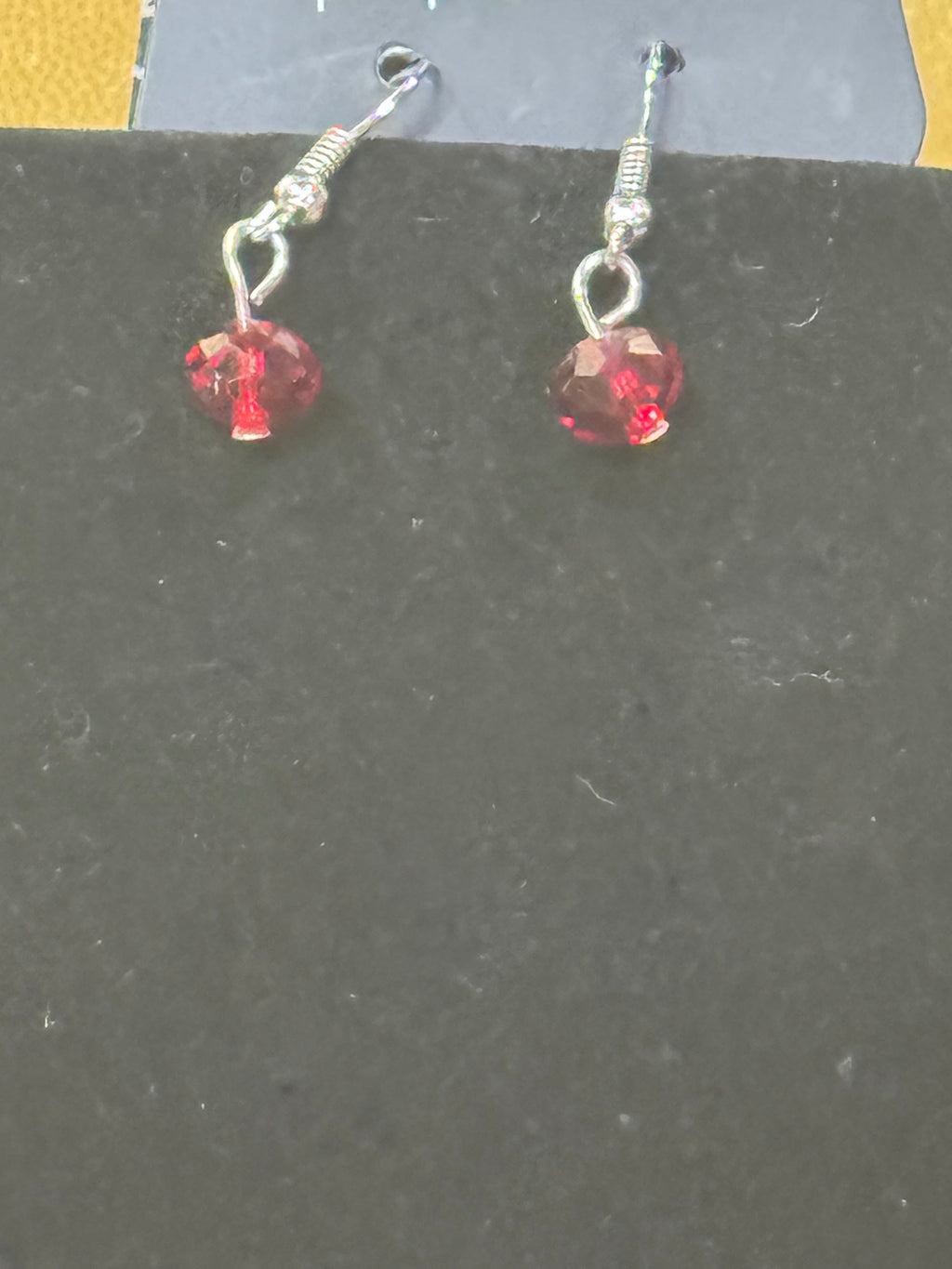 Paparazzi "Metro Mixer" Multi-Layer Silver Chain & Red Crystal Necklace Set