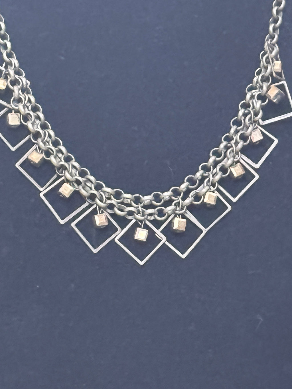 Paparazzi "GEO Down In History" Brass Geometric Necklace Set