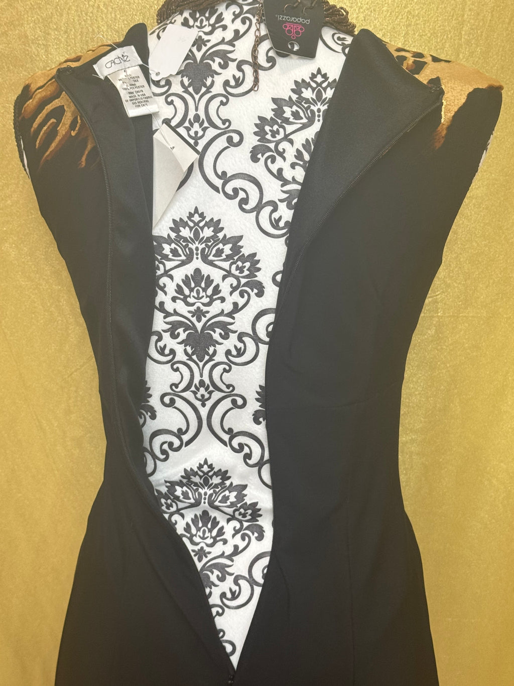 Outfit of the Week Highlight! ✨ Caché Black & Leopard Print Ruched Cocktail Dress - NWT Size 4