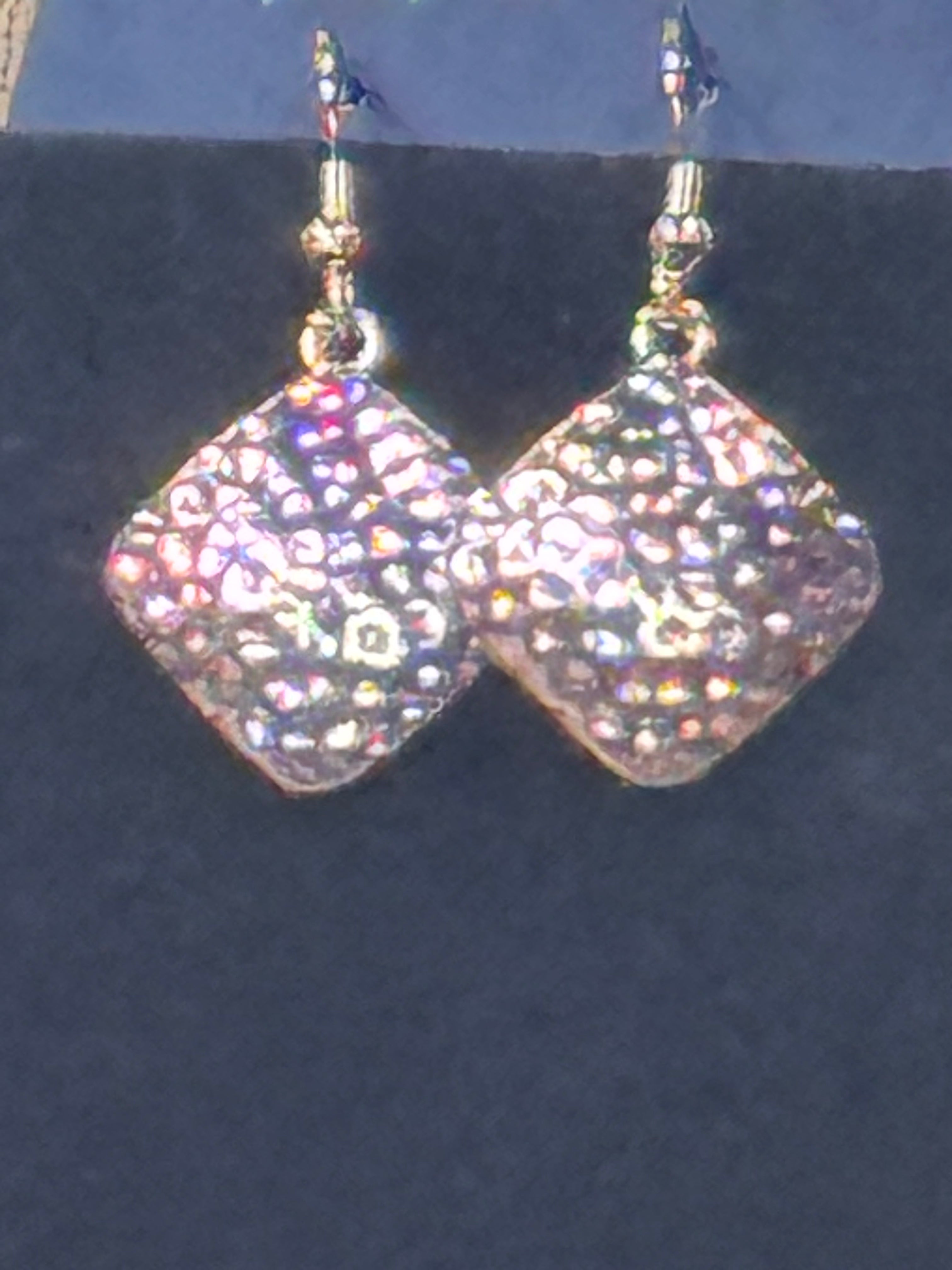 Paparazzi "Keeping It RELIC" Gold Hammered Square Statement Necklace Set