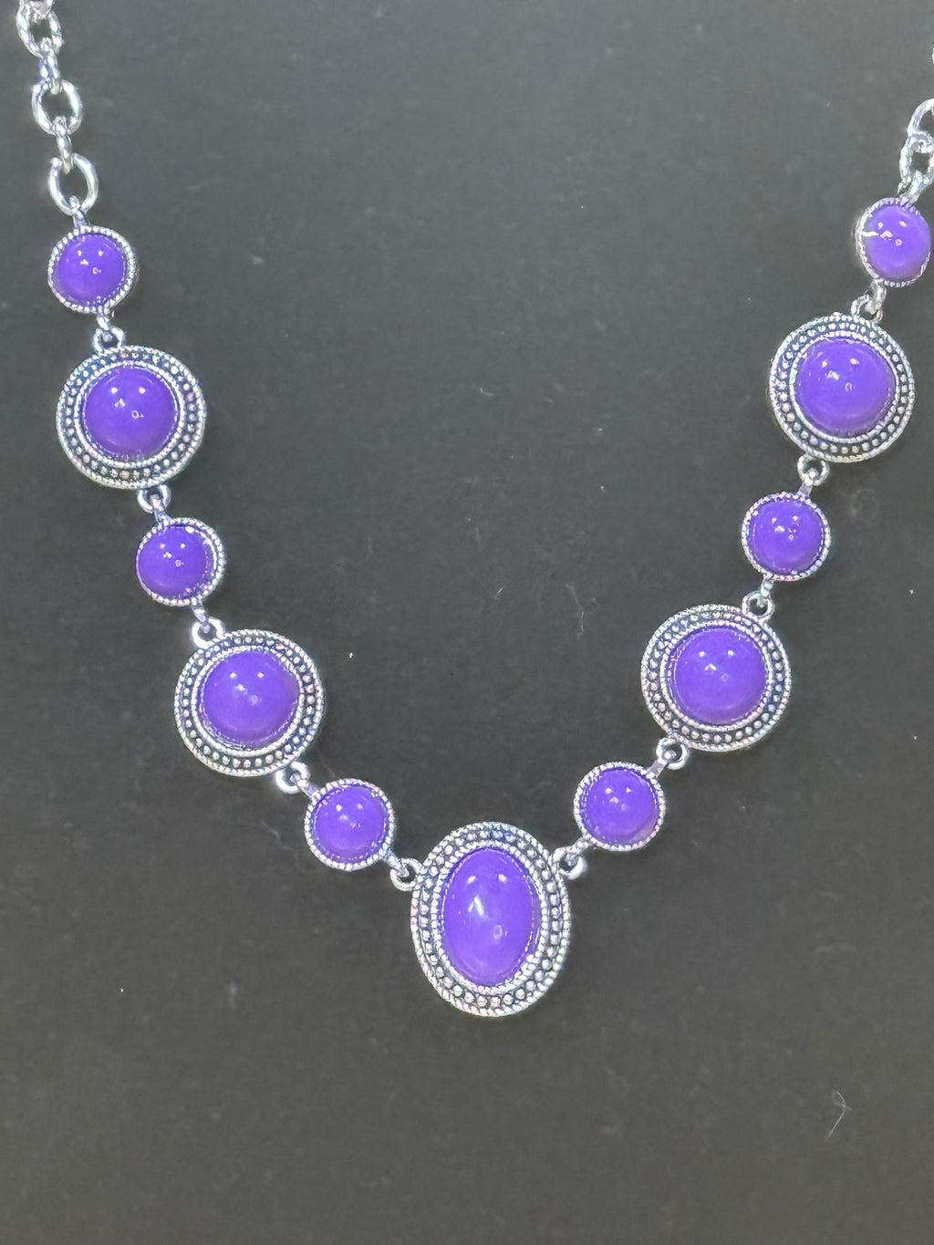 Paparazzi Voyager Vibes Purple Necklace & Earring Set