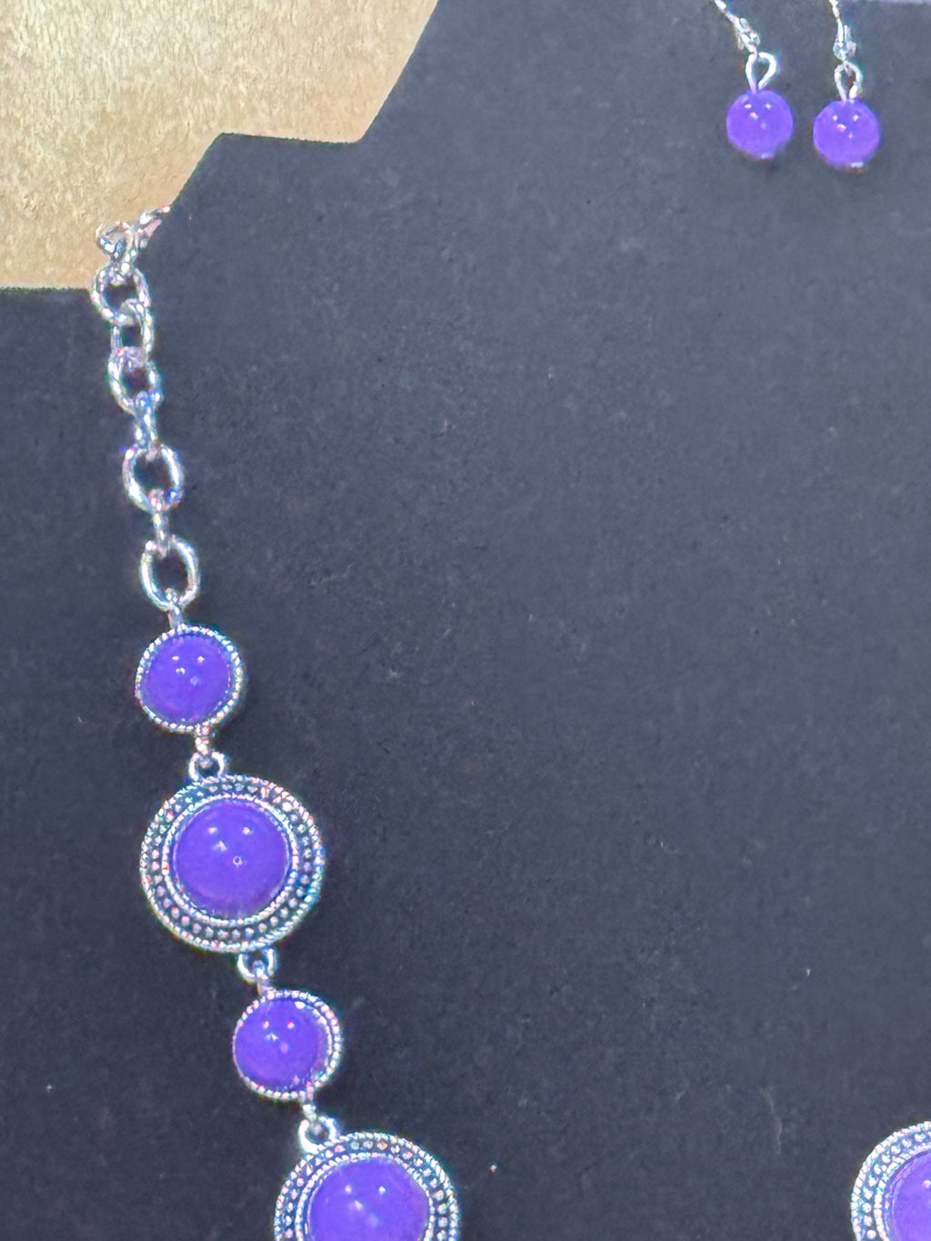 Paparazzi Voyager Vibes Purple Necklace & Earring Set