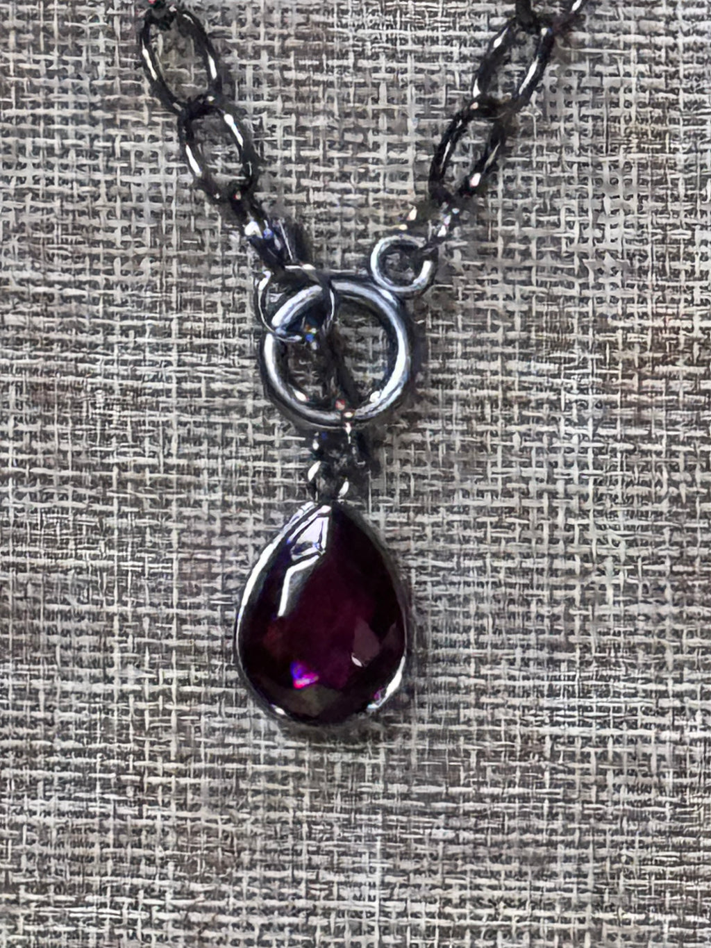 Paparazzi "So Sorority" Purple & Gunmetal Necklace Set