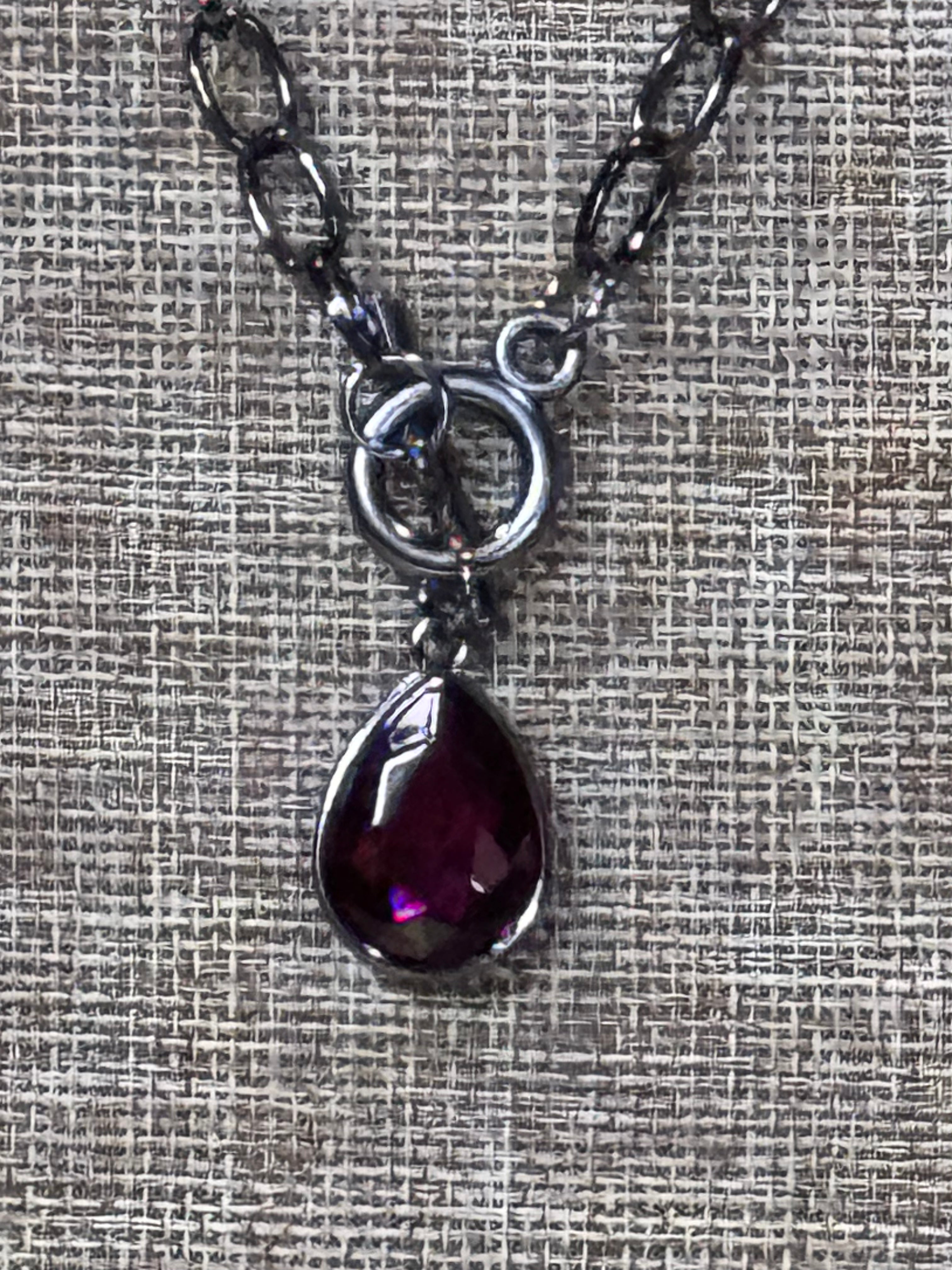 Paparazzi "So Sorority" Purple & Gunmetal Necklace Set
