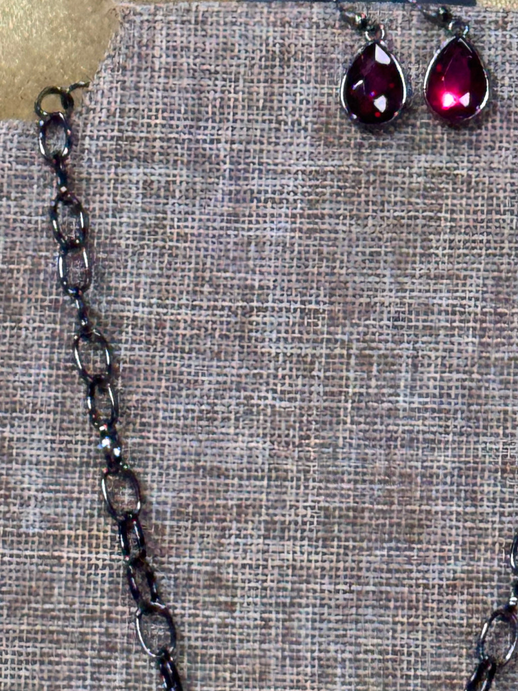 Paparazzi "So Sorority" Purple & Gunmetal Necklace Set