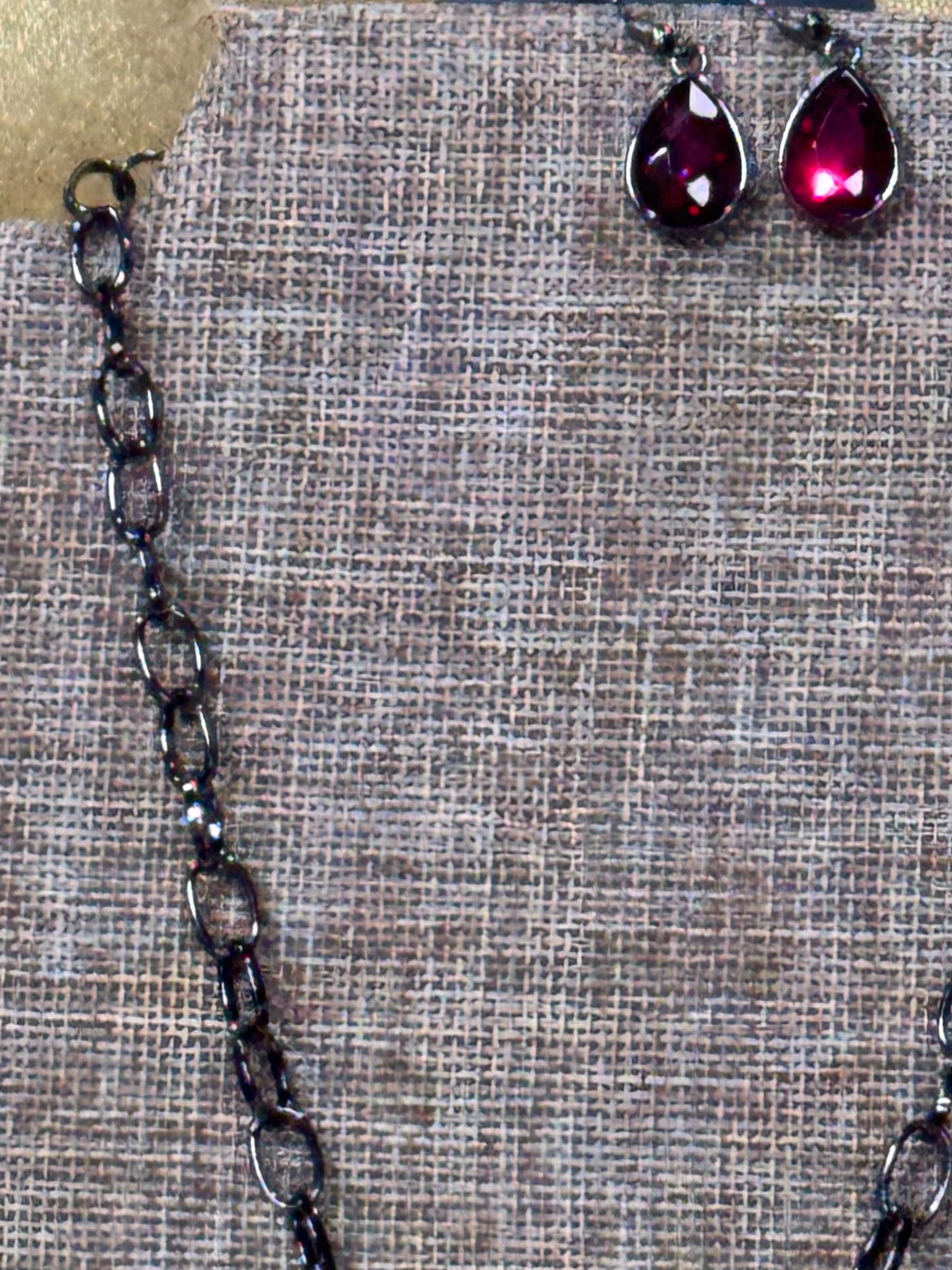 Paparazzi "So Sorority" Purple & Gunmetal Necklace Set
