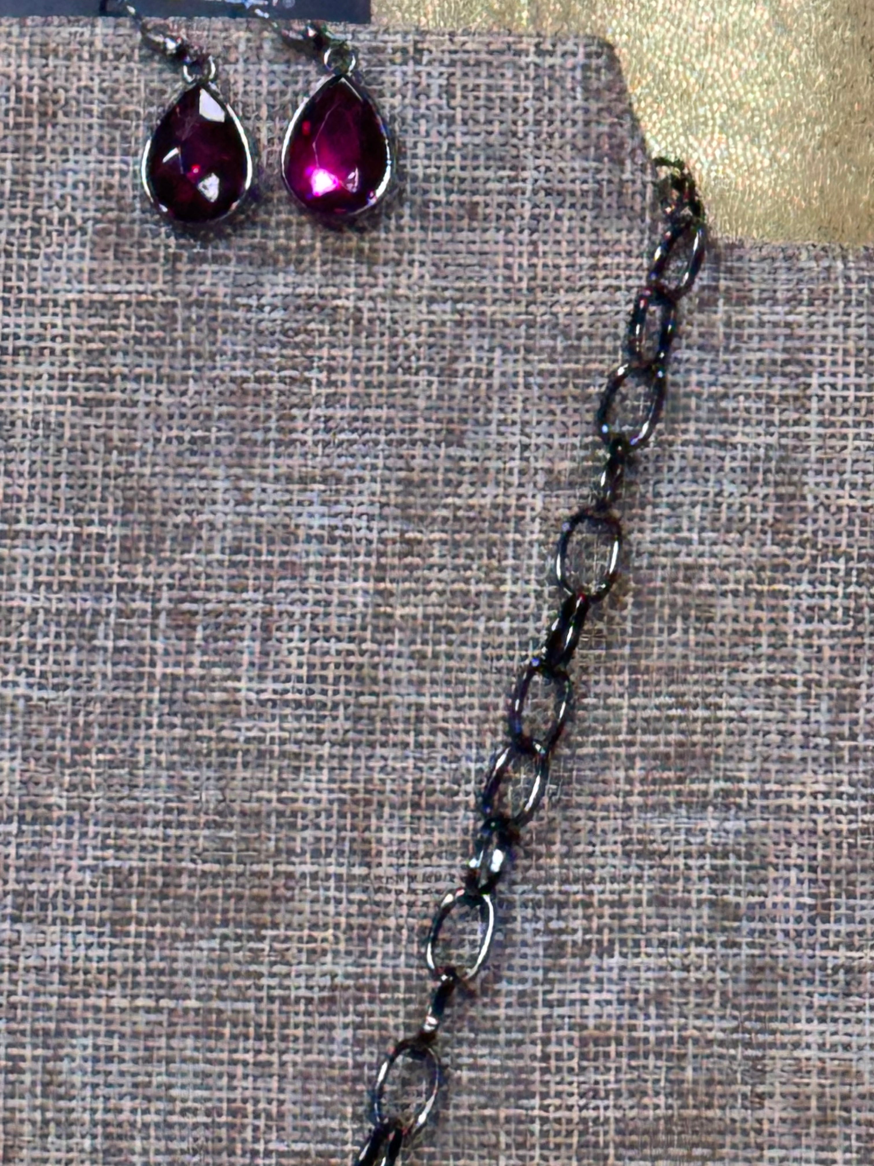 Paparazzi "So Sorority" Purple & Gunmetal Necklace Set