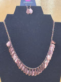 Paparazzi "Sail Across The Sky" Copper Feather Necklace Set