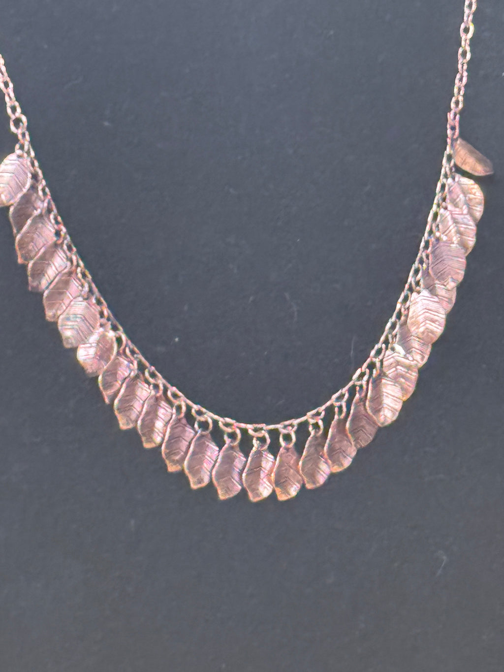 Paparazzi "Sail Across The Sky" Copper Feather Necklace Set