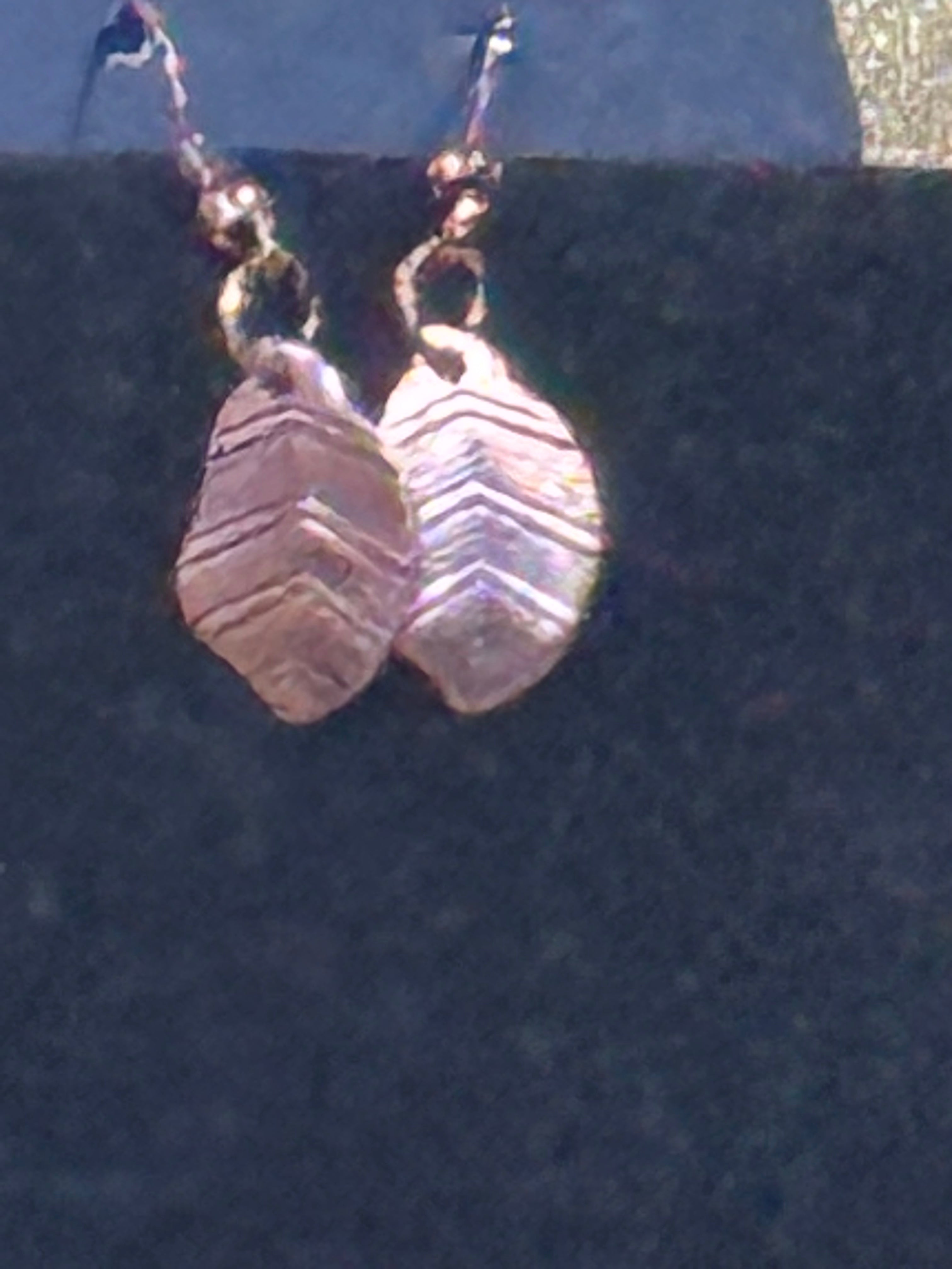 Paparazzi "Sail Across The Sky" Copper Feather Necklace Set