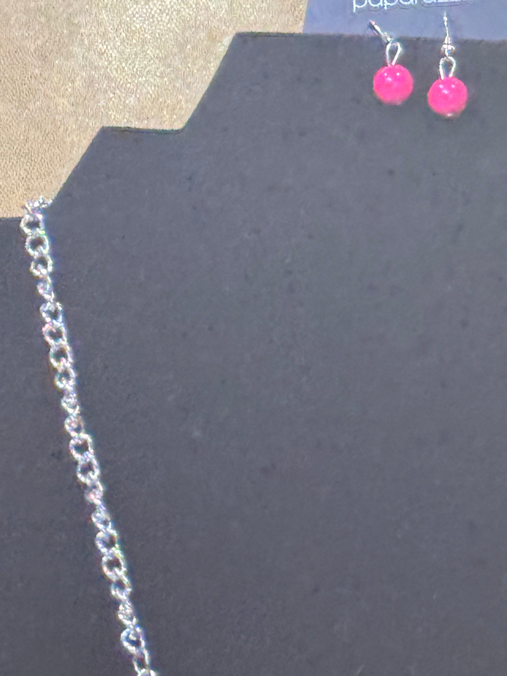 🌸 Paparazzi Prismatically POP-tastic Pink Necklace & Earring Set 🌸