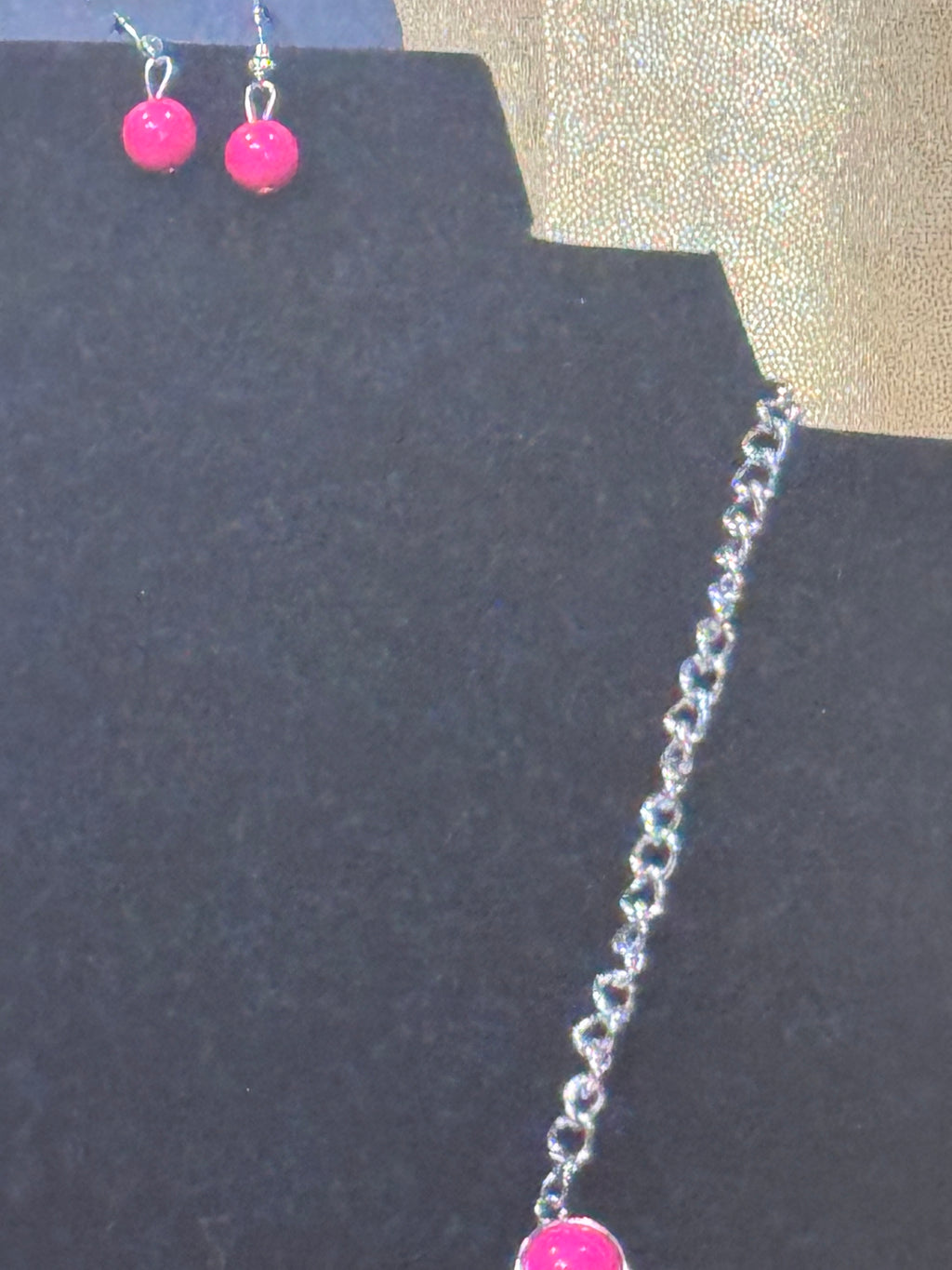 🌸 Paparazzi Prismatically POP-tastic Pink Necklace & Earring Set 🌸