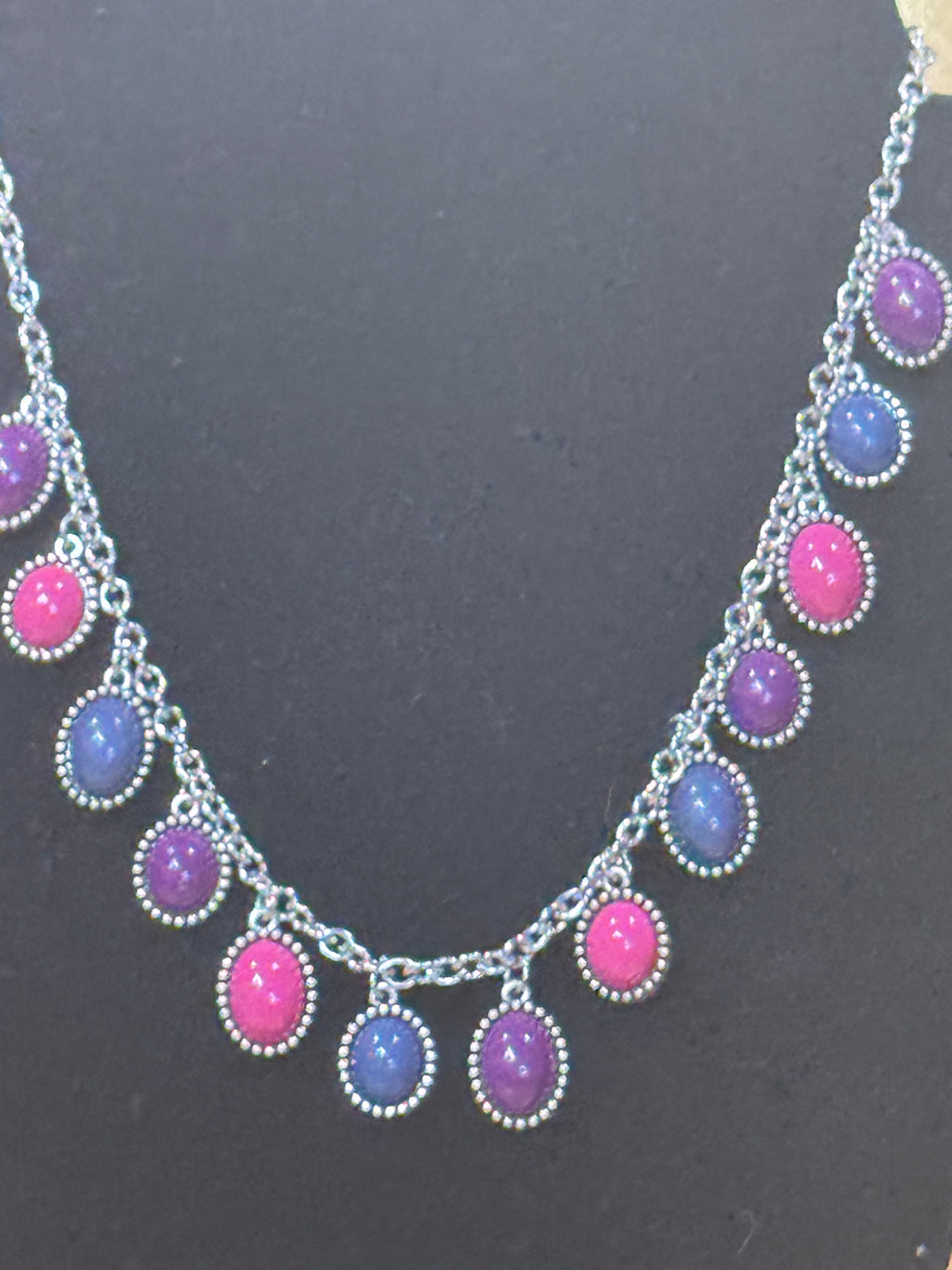 Paparazzi "Make Some ROAM!" Multi-Color Bead Fringe Necklace & Earring Set