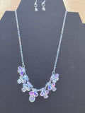 Paparazzi "Extragalactic Extravagance" Iridescent Floral Statement Necklace