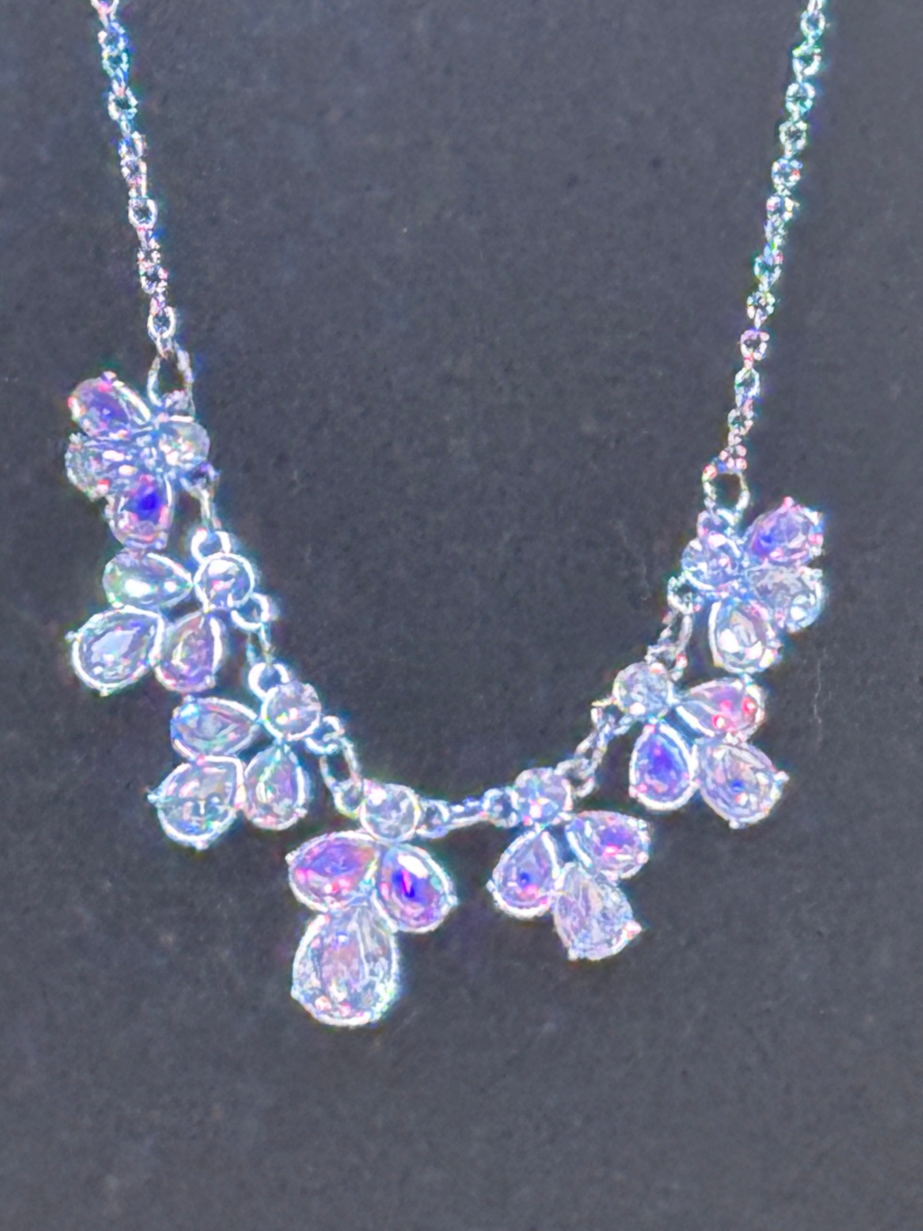 Paparazzi "Extragalactic Extravagance" Iridescent Floral Statement Necklace