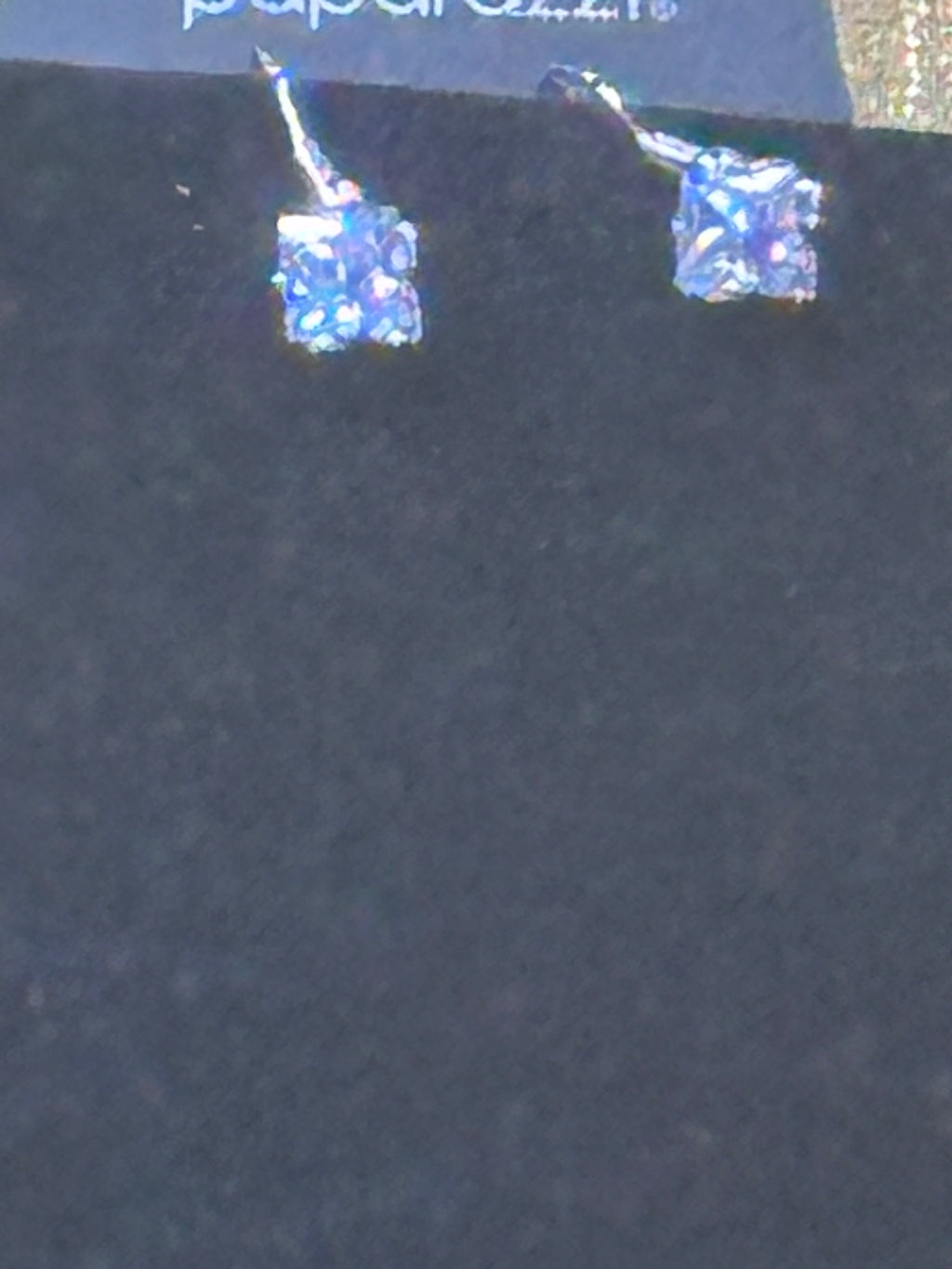 Paparazzi "Lustrous Layers" White Iridescent Layered Rhinestone Necklace & Earring Set