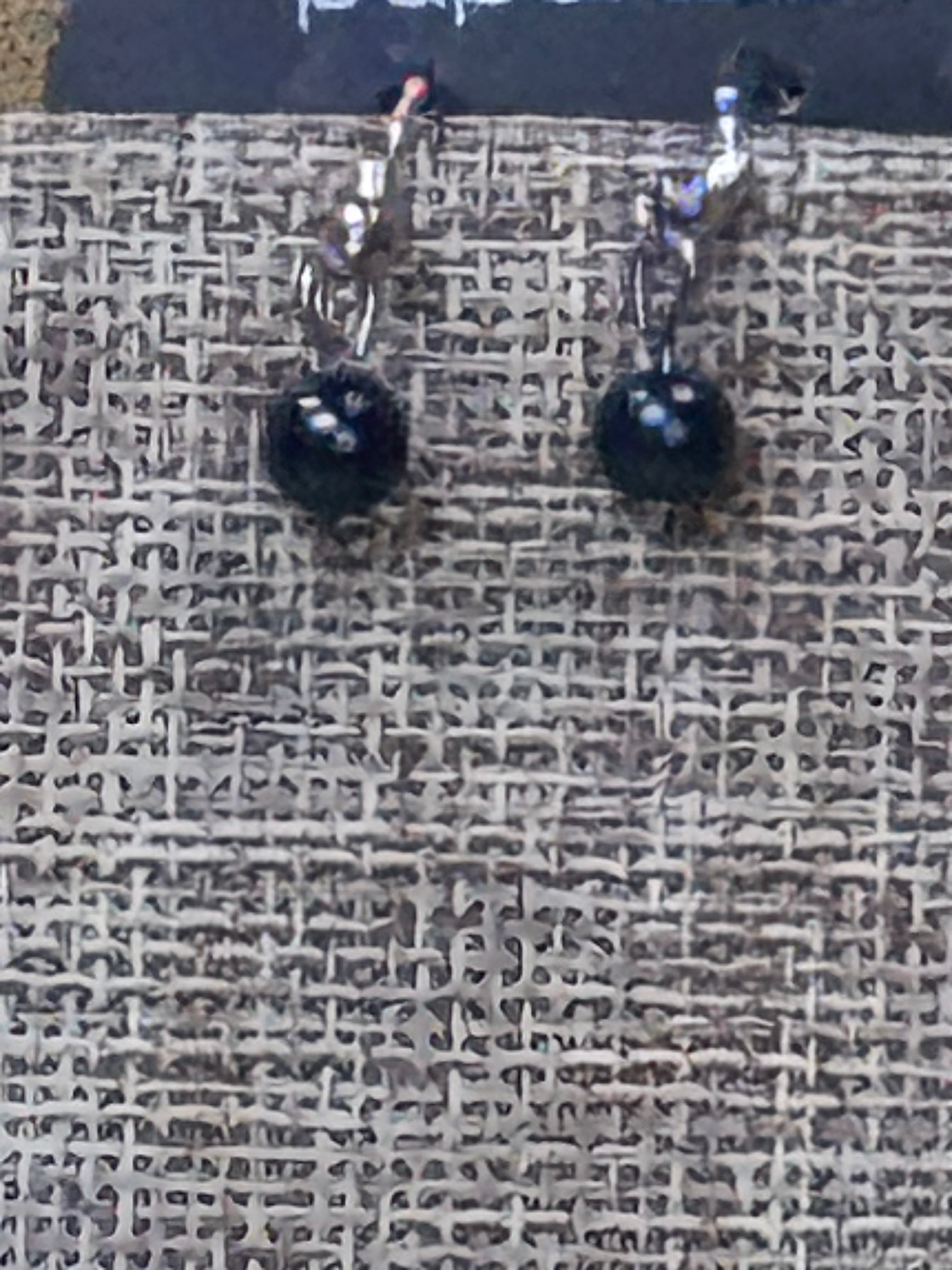 Touch of CLASSY Blue Pearl & Silver Fringe Necklace Set