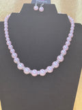 Brand New Arrival: "Twisted Twin" Pink Pearl & Rhinestone Set