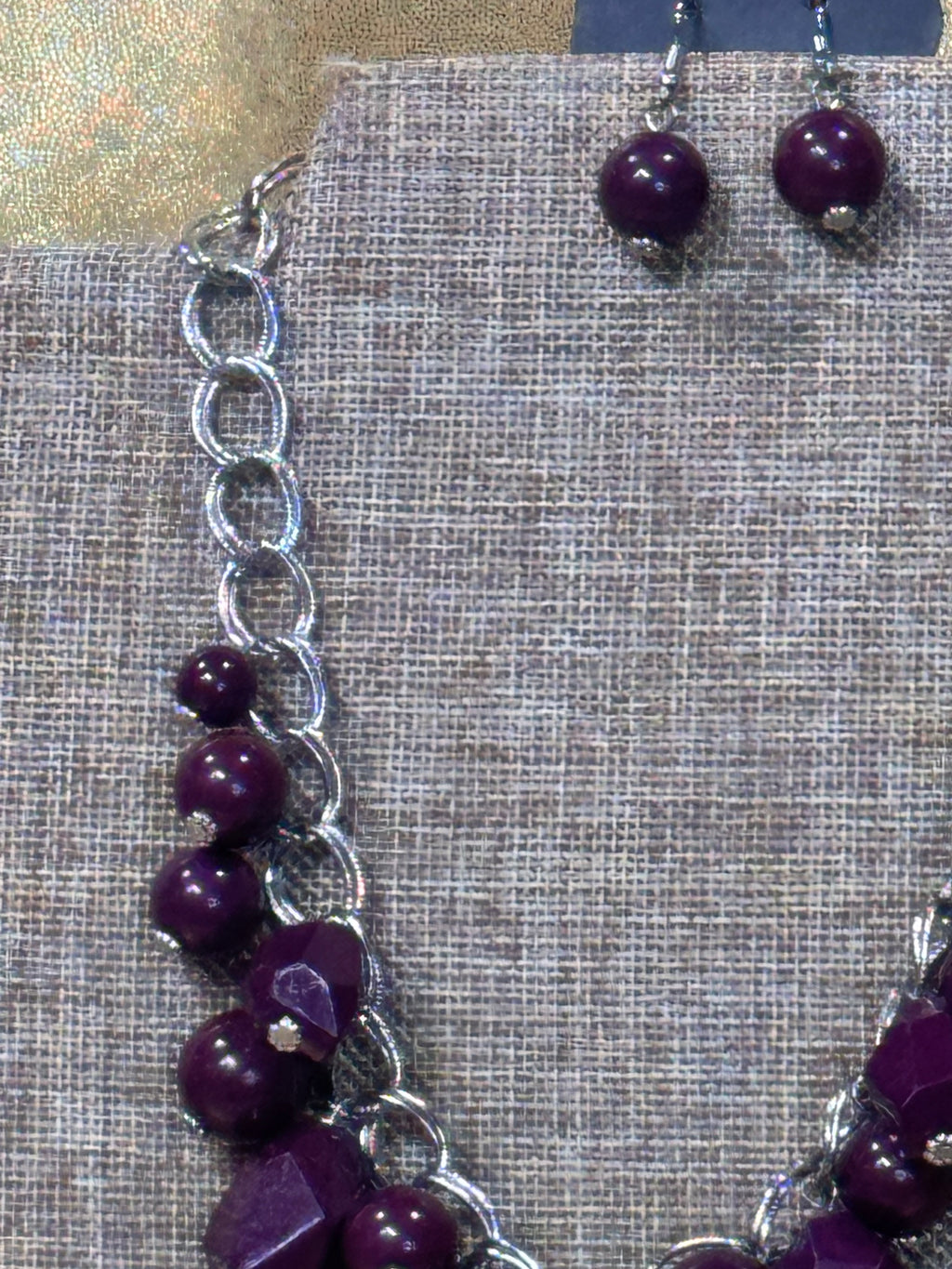 Gorgeously Globetrotter Purple Statement Necklace Set – Paparazzi Accessories