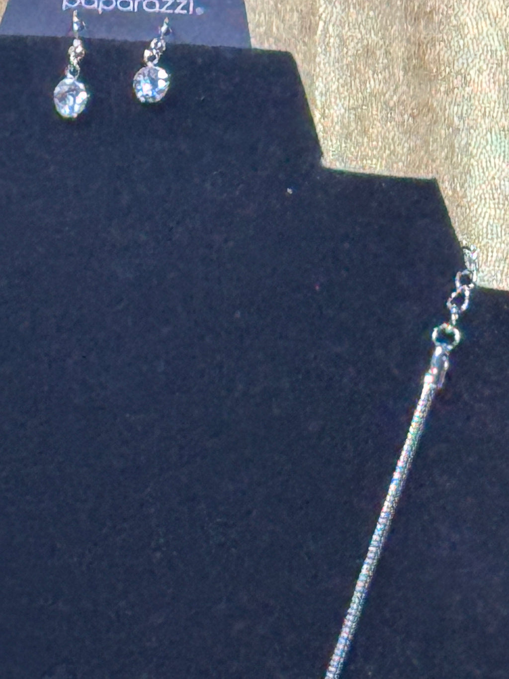 Paparazzi "Compelling Circles" Blue & Silver Necklace Set