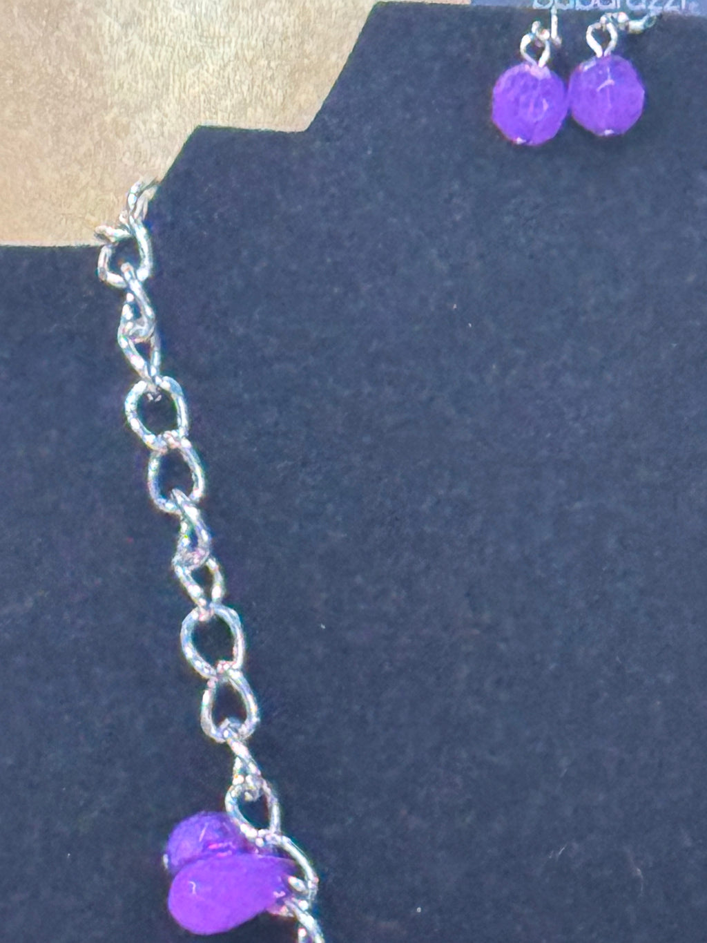 Paparazzi "Treasure Shore" Purple Chunky Bead Necklace & Earring Set 💜