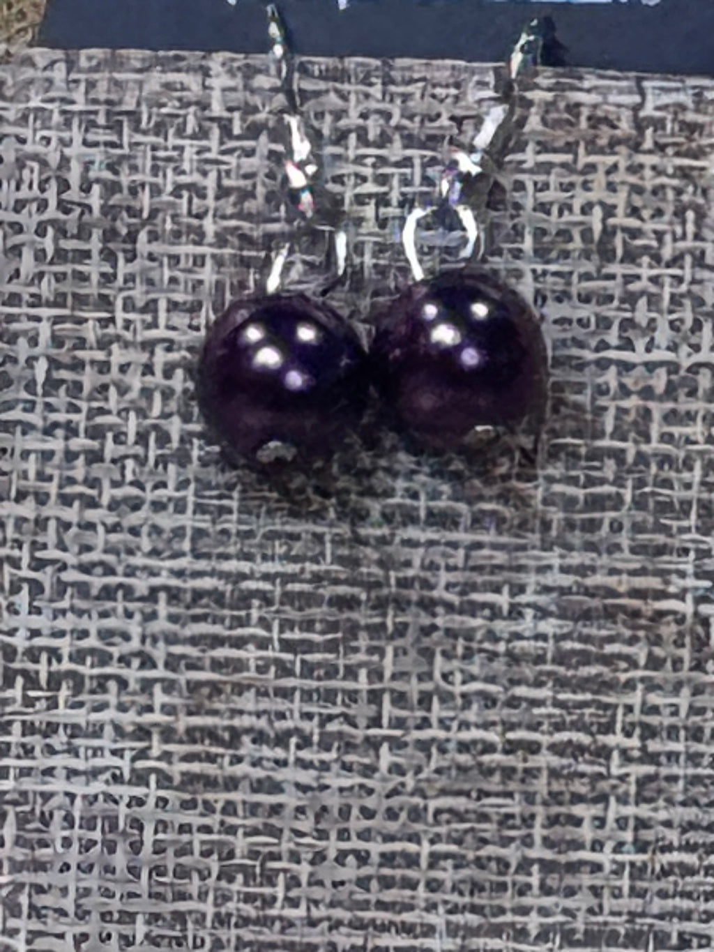 Paparazzi "Uptown Upgrade" Purple Pearl Cluster Necklace & Earrings Set