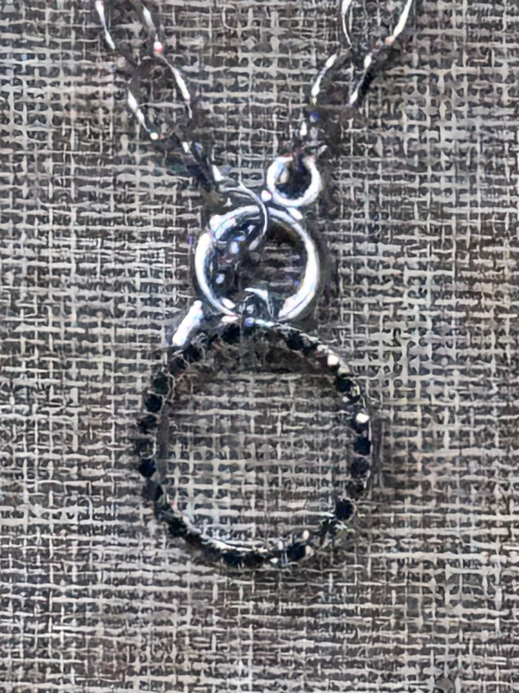 Paparazzi "All In Favor" Silver & Black Rhinestone Necklace and Earring Set