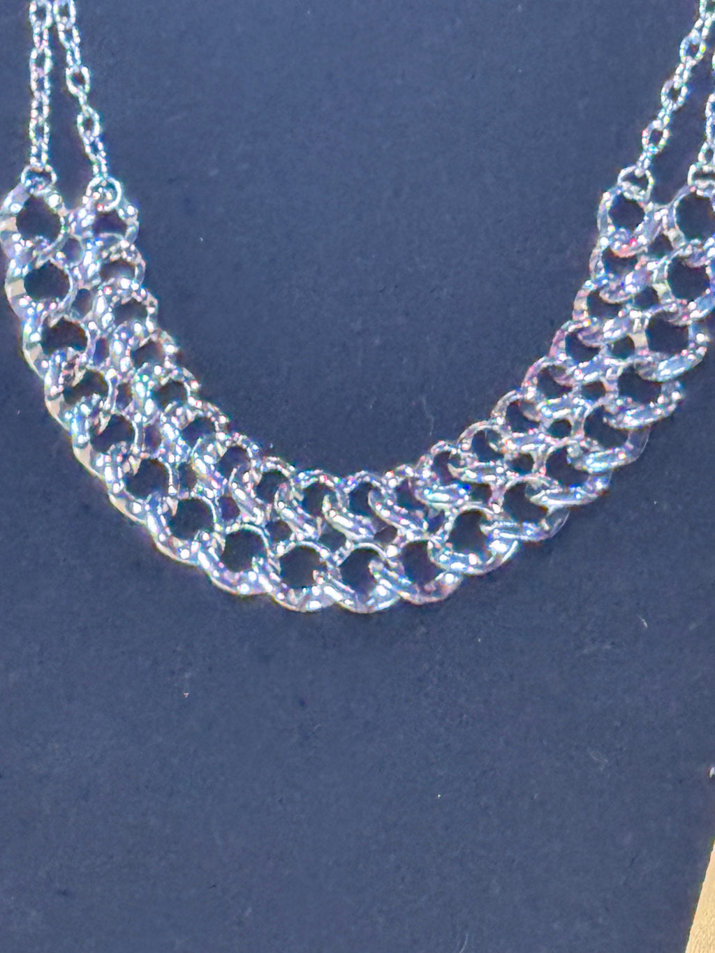 Paparazzi "Street Meet & Greet" Silver Linked Bib Necklace & Earring Set