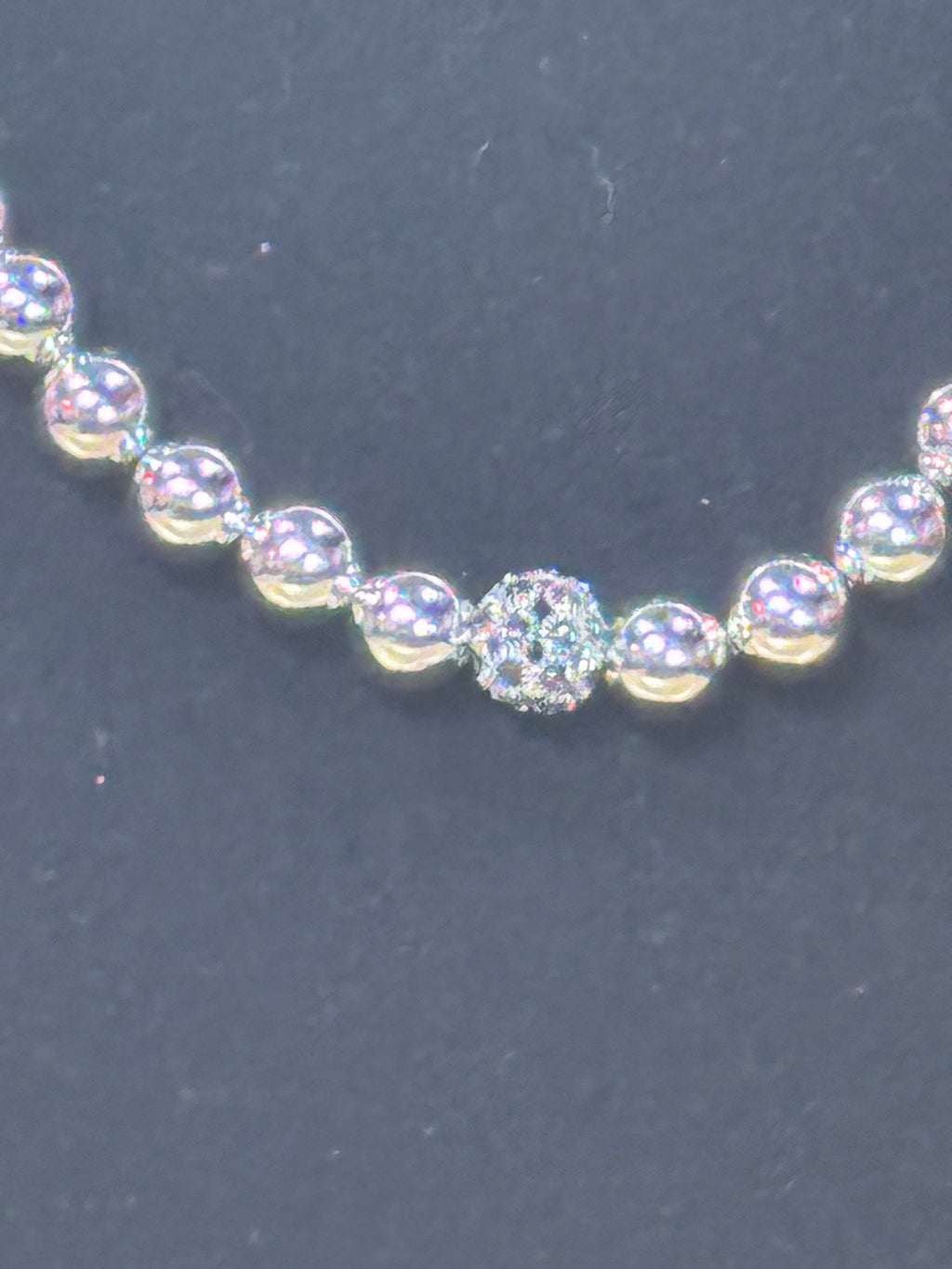 Paparazzi High Stakes FAME Silver Graduated Bead & Smokey Rhinestone Necklace Set