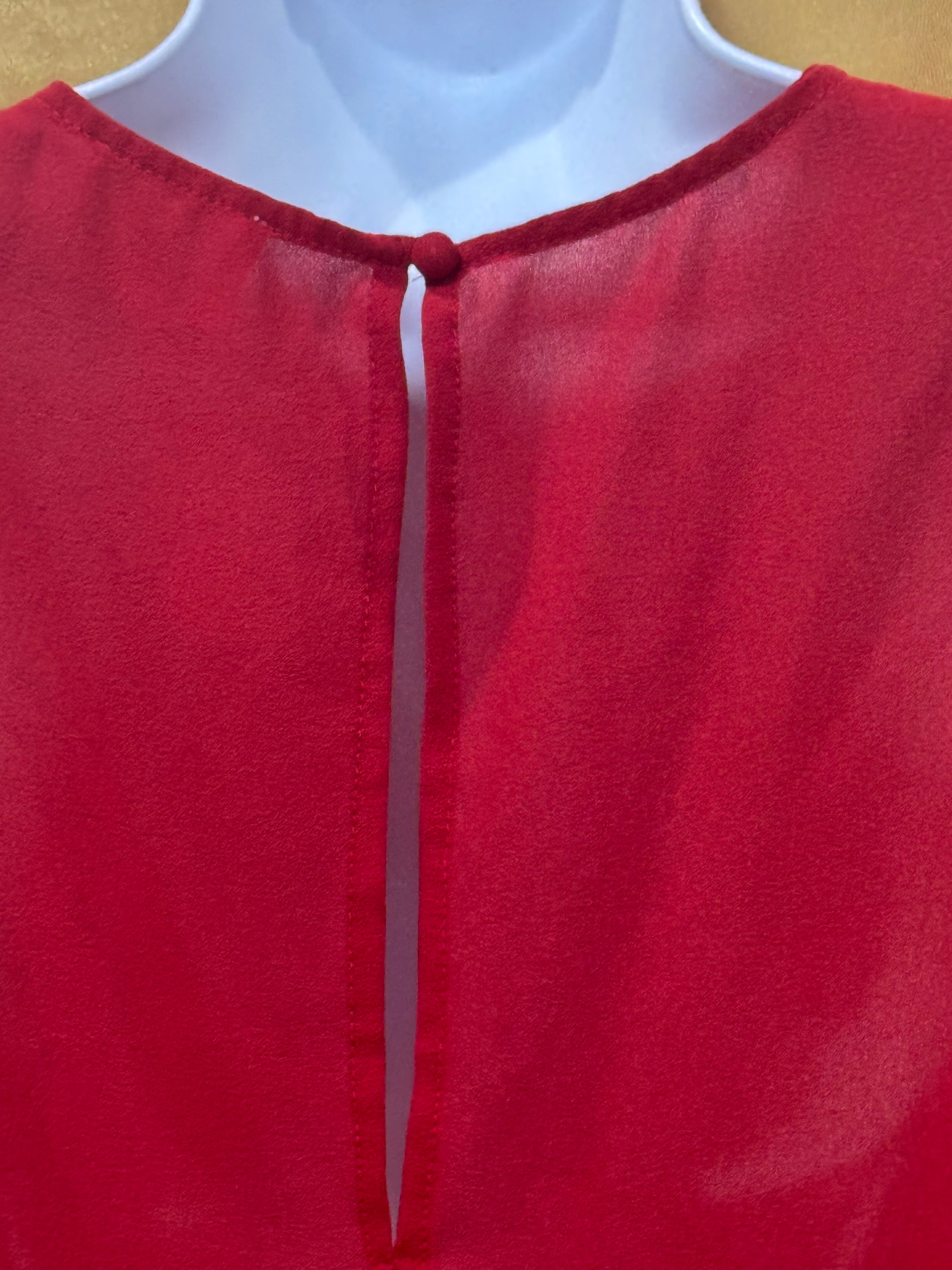 Pins & Needles Red Embroidered Cutout Tank Top – Size XS