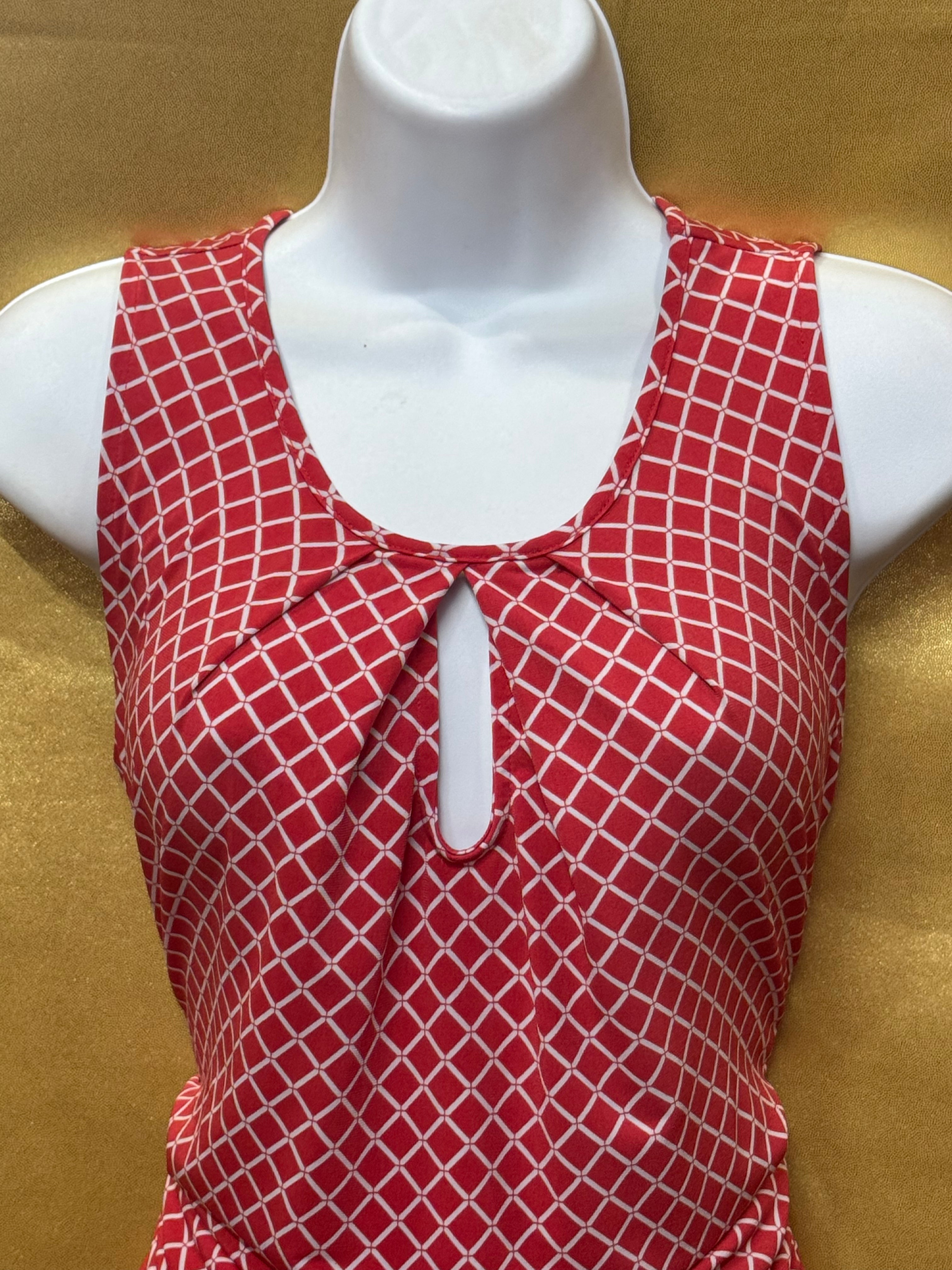 New York & Company 7th Avenue Geometric Keyhole Tank Top XS