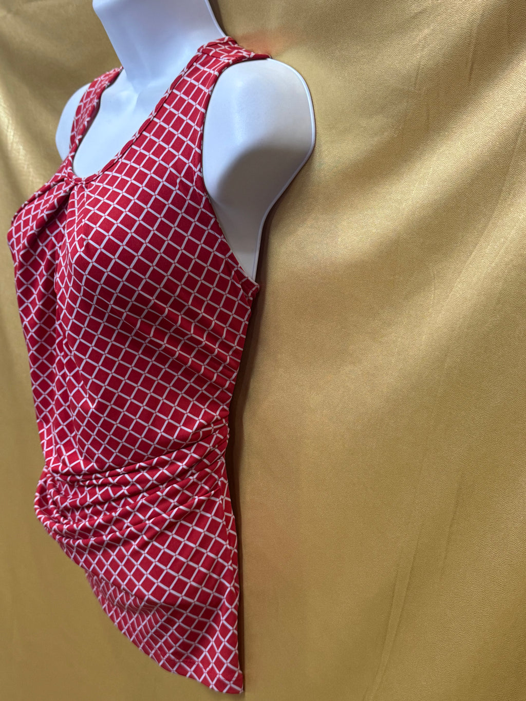 New York & Company 7th Avenue Geometric Keyhole Tank Top XS