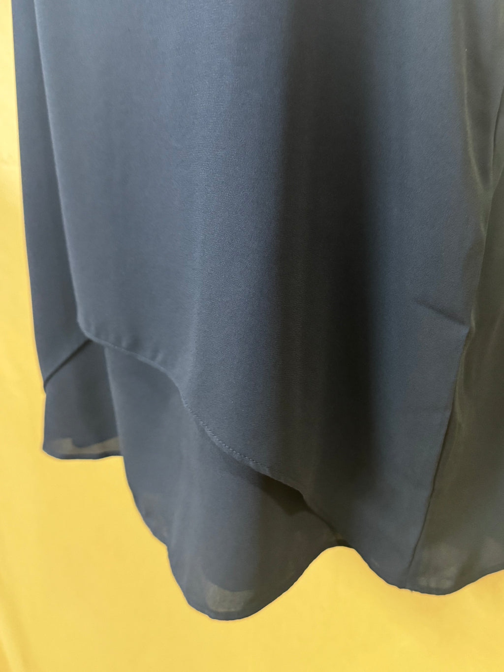 Ann Taylor Layered Black Chiffon & Knit Tank Top Blouse, Size XS – NWOT