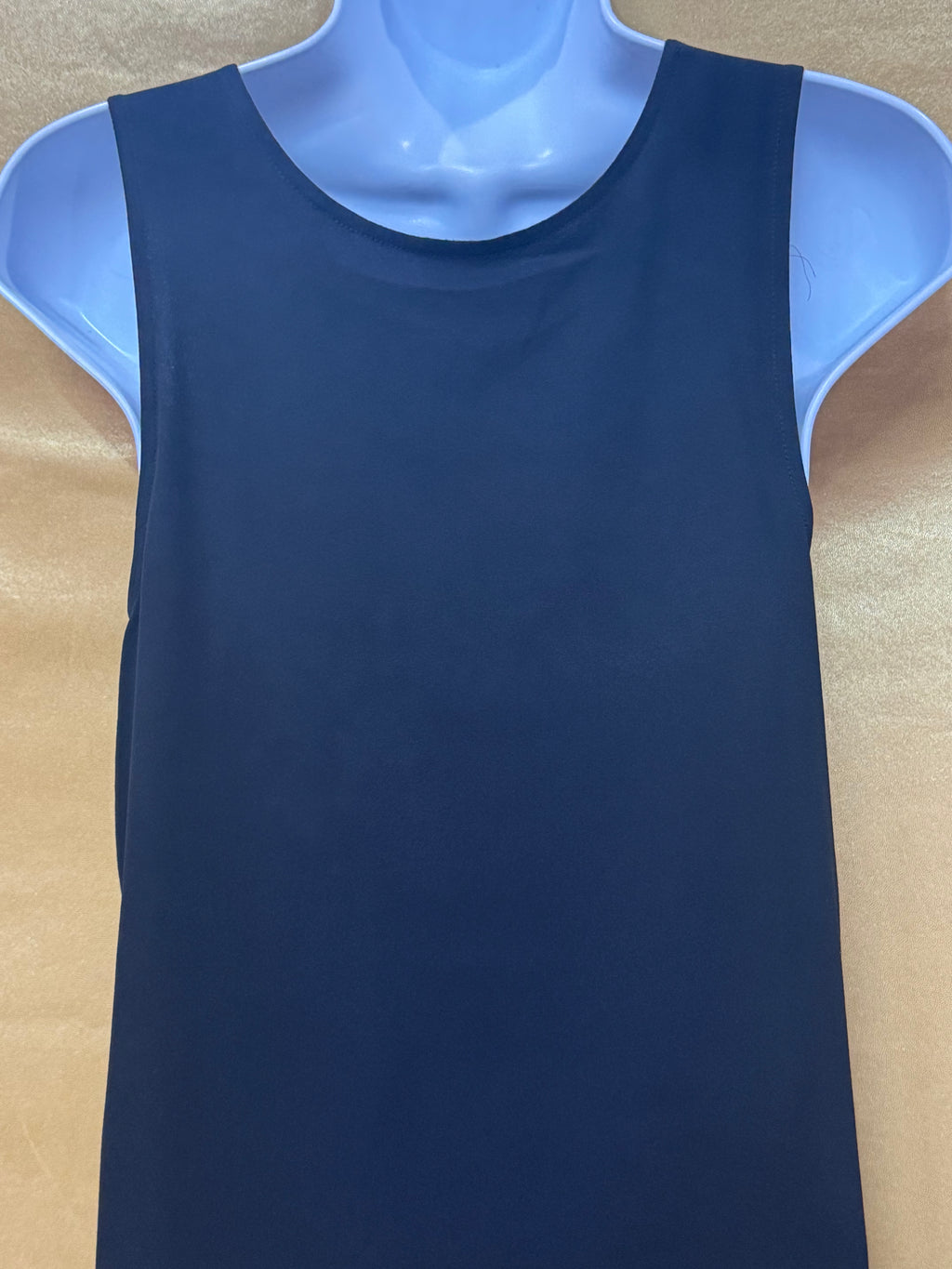 Ann Taylor Layered Black Chiffon & Knit Tank Top Blouse, Size XS – NWOT
