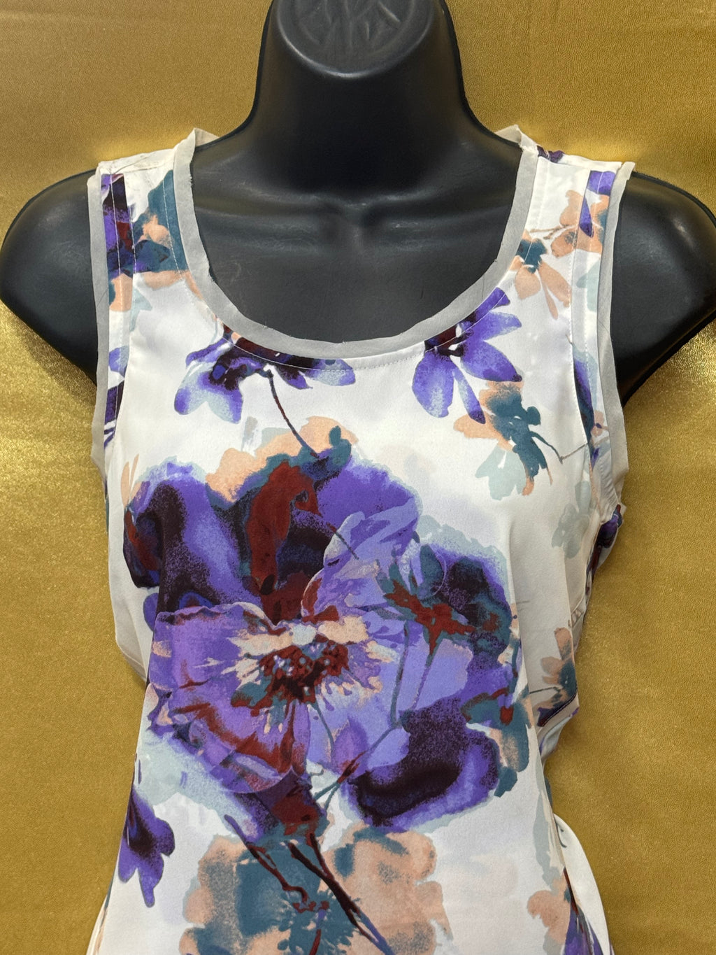 Simply Vera Vera Wang Floral High-Low Blouse Size XS