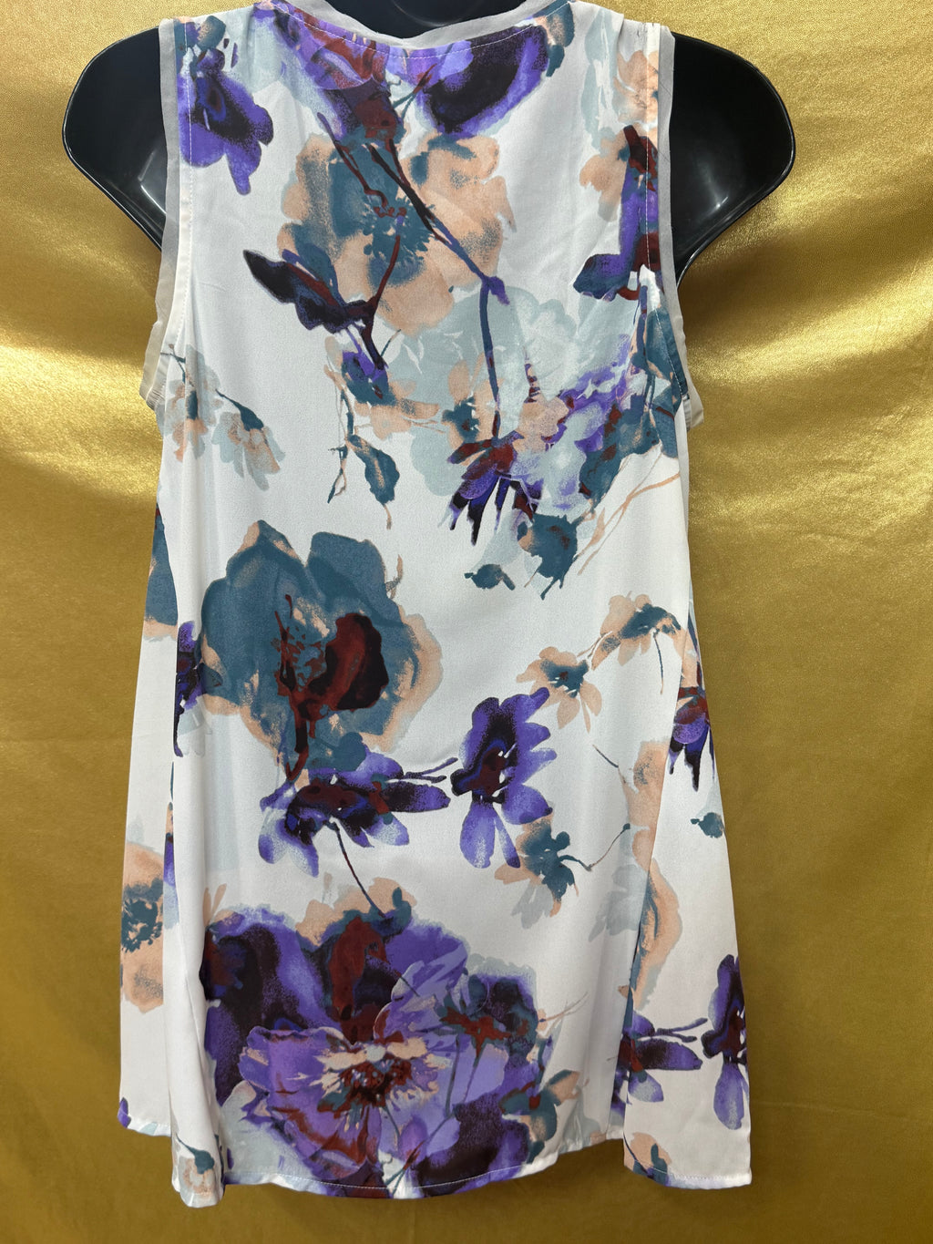 Simply Vera Vera Wang Floral High-Low Blouse Size XS