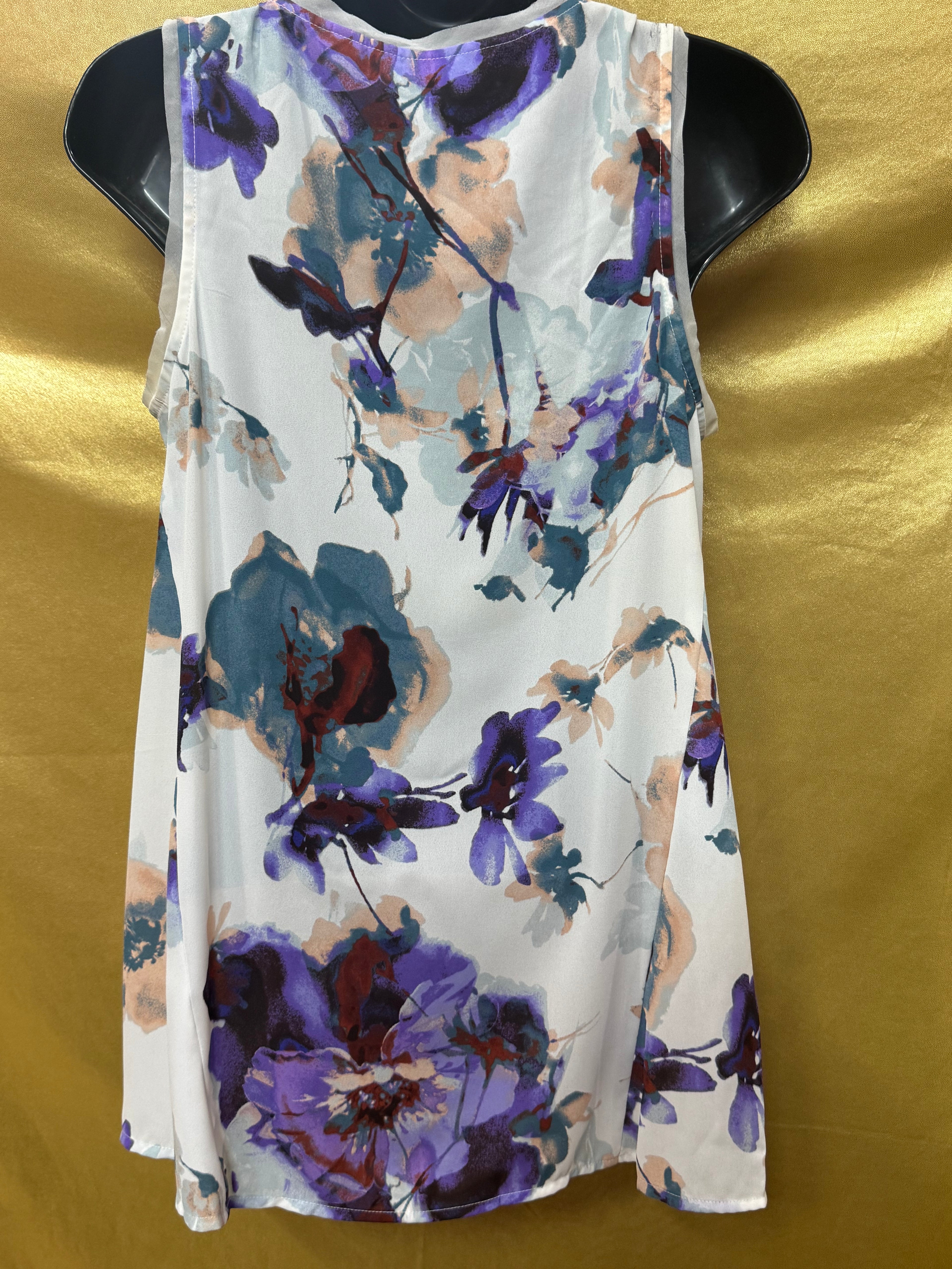 Simply Vera Vera Wang Floral High-Low Blouse Size XS