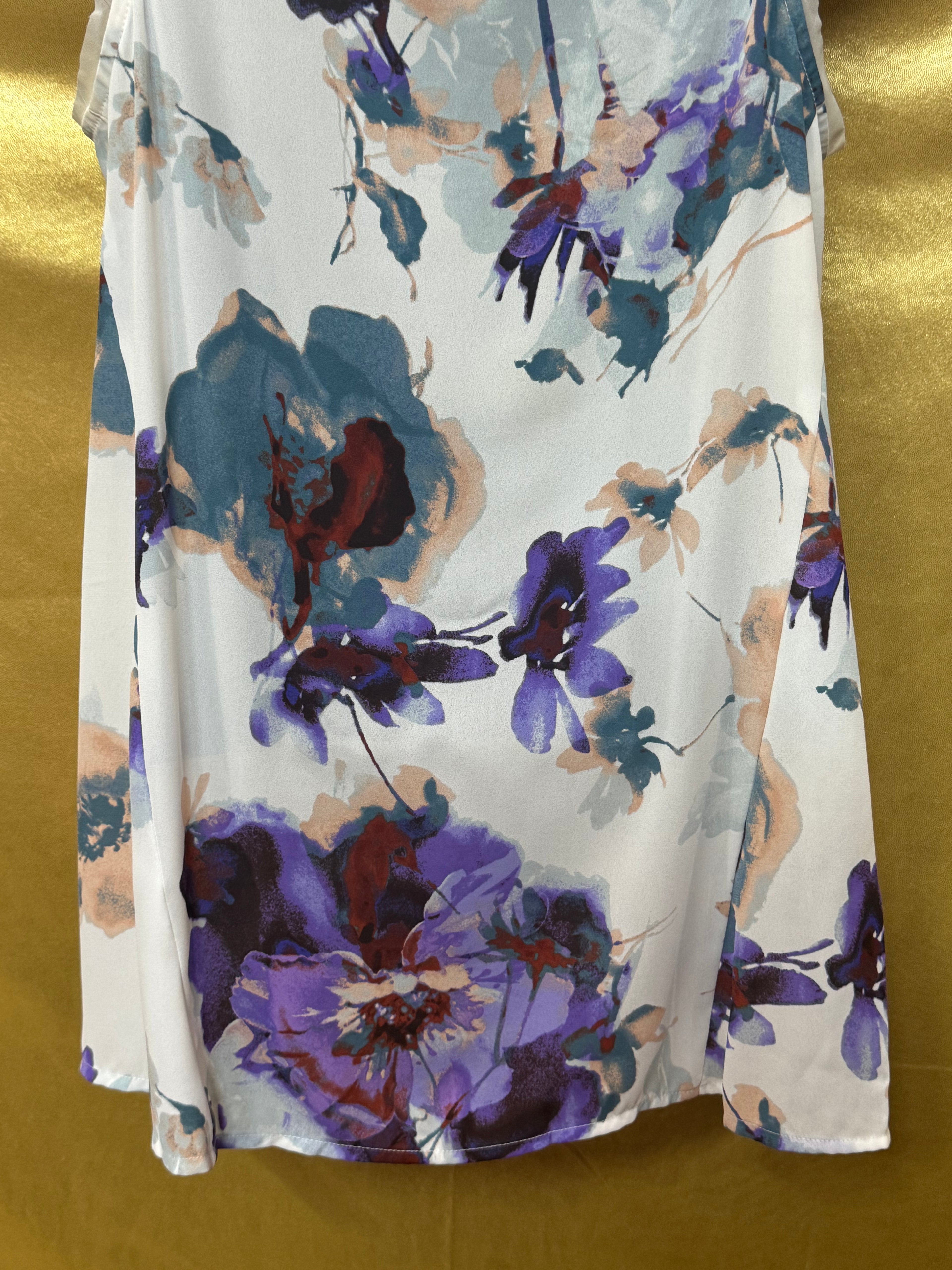 Simply Vera Vera Wang Floral High-Low Blouse Size XS