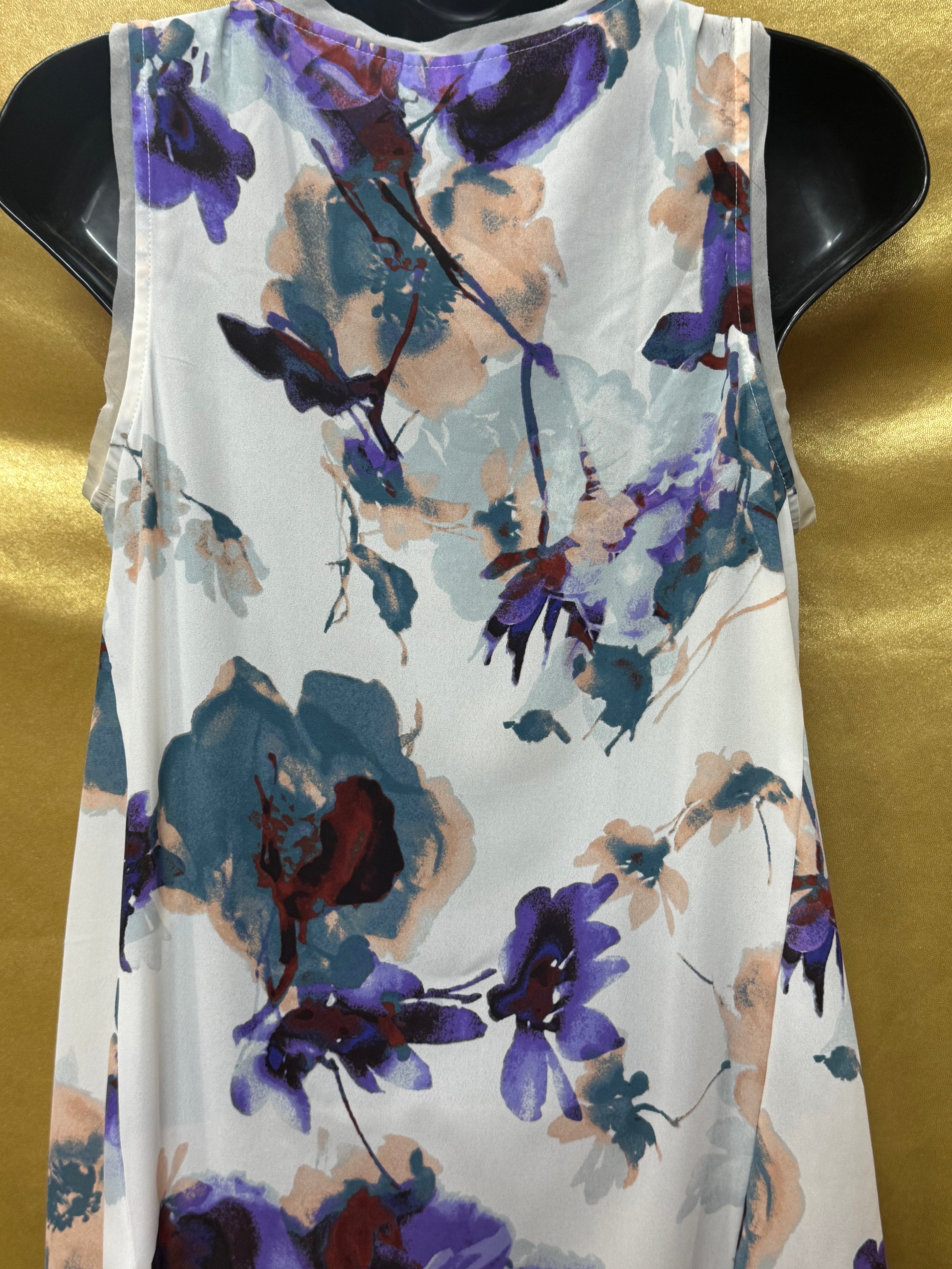 Simply Vera Vera Wang Floral High-Low Blouse Size XS