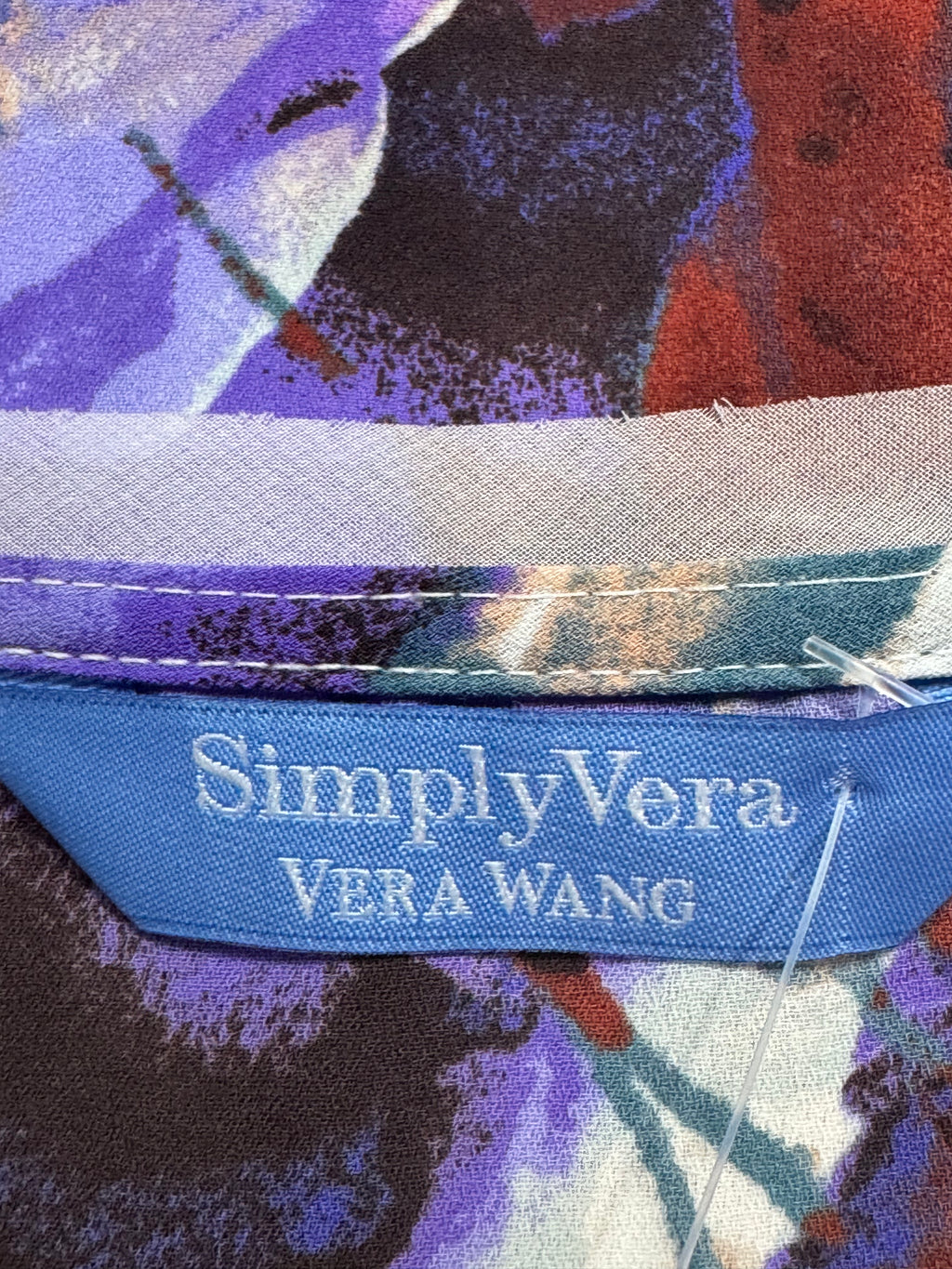 Simply Vera Vera Wang Floral High-Low Blouse Size XS