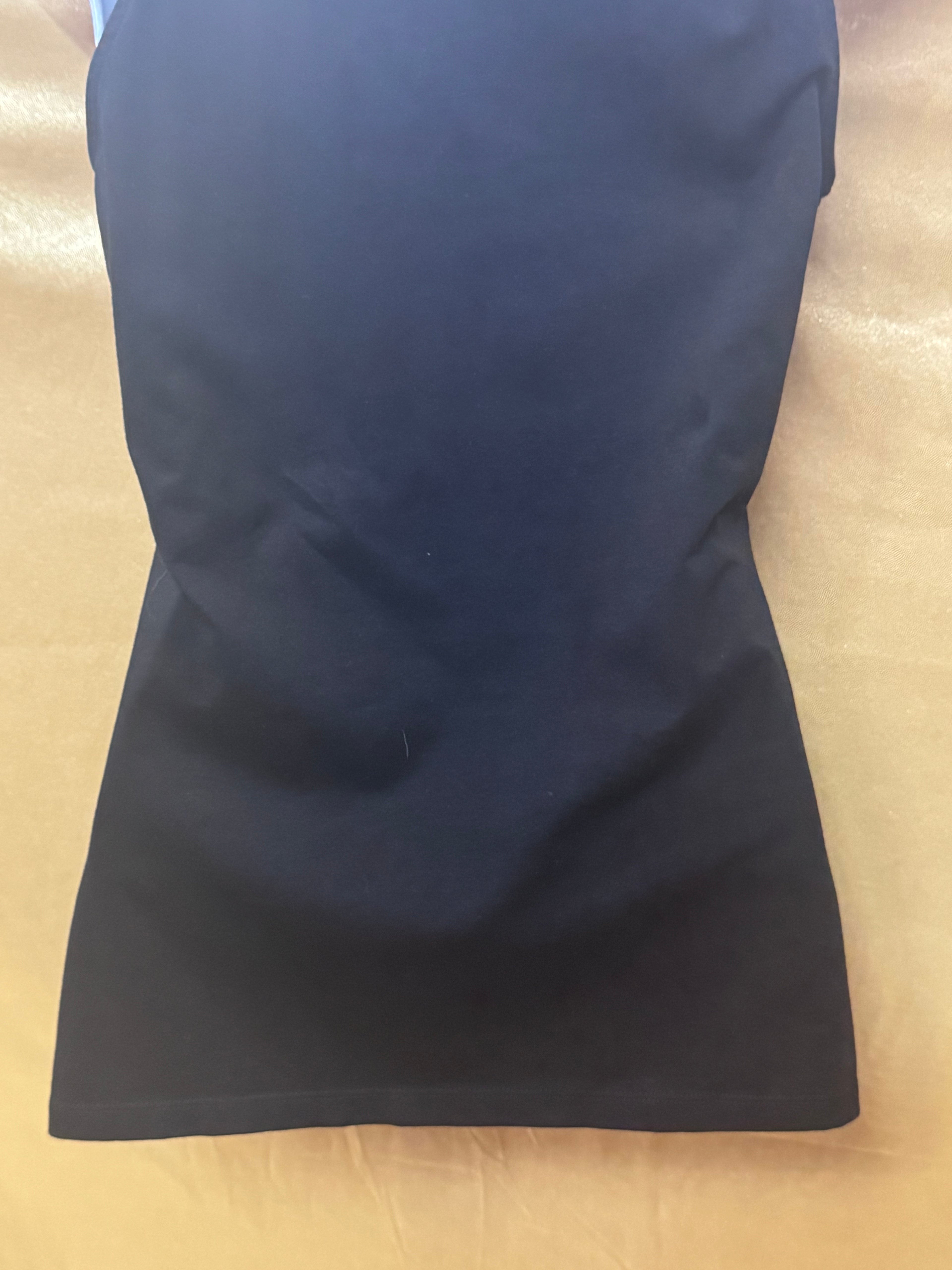 Ann Taylor Black Ruched Scoop Neck Racerback Tank Top Size XS