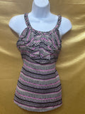 Banana Republic Ruffled Geometric Print Tank Top - Size XS