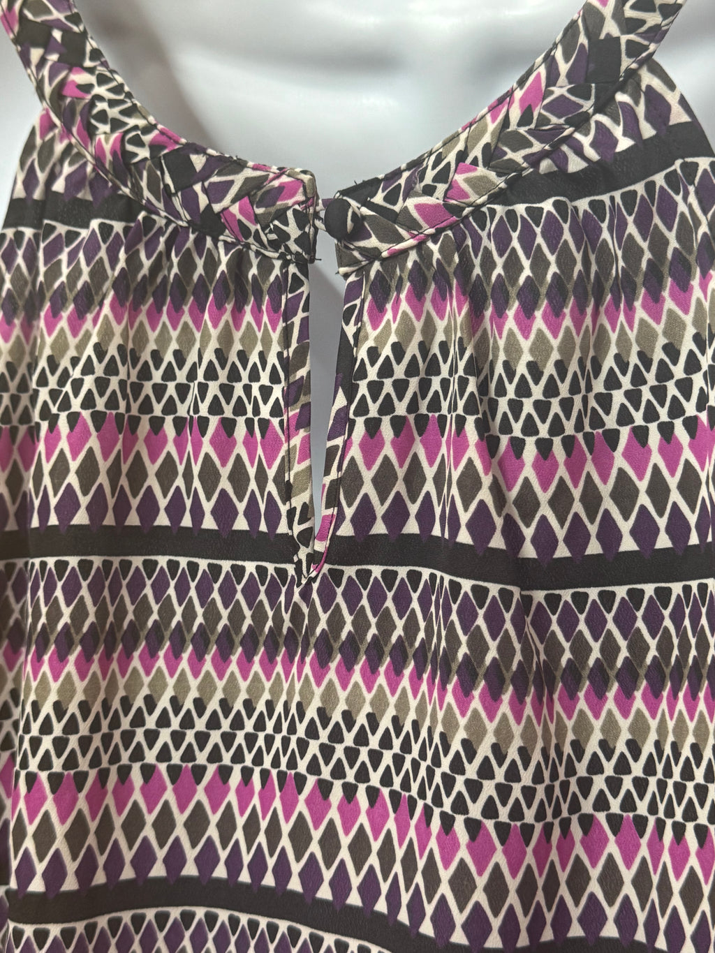 Banana Republic Ruffled Geometric Print Tank Top - Size XS