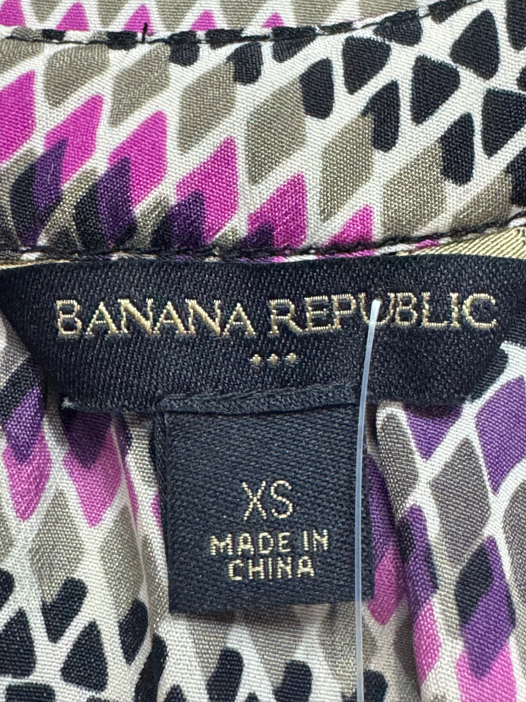 Banana Republic Ruffled Geometric Print Tank Top - Size XS