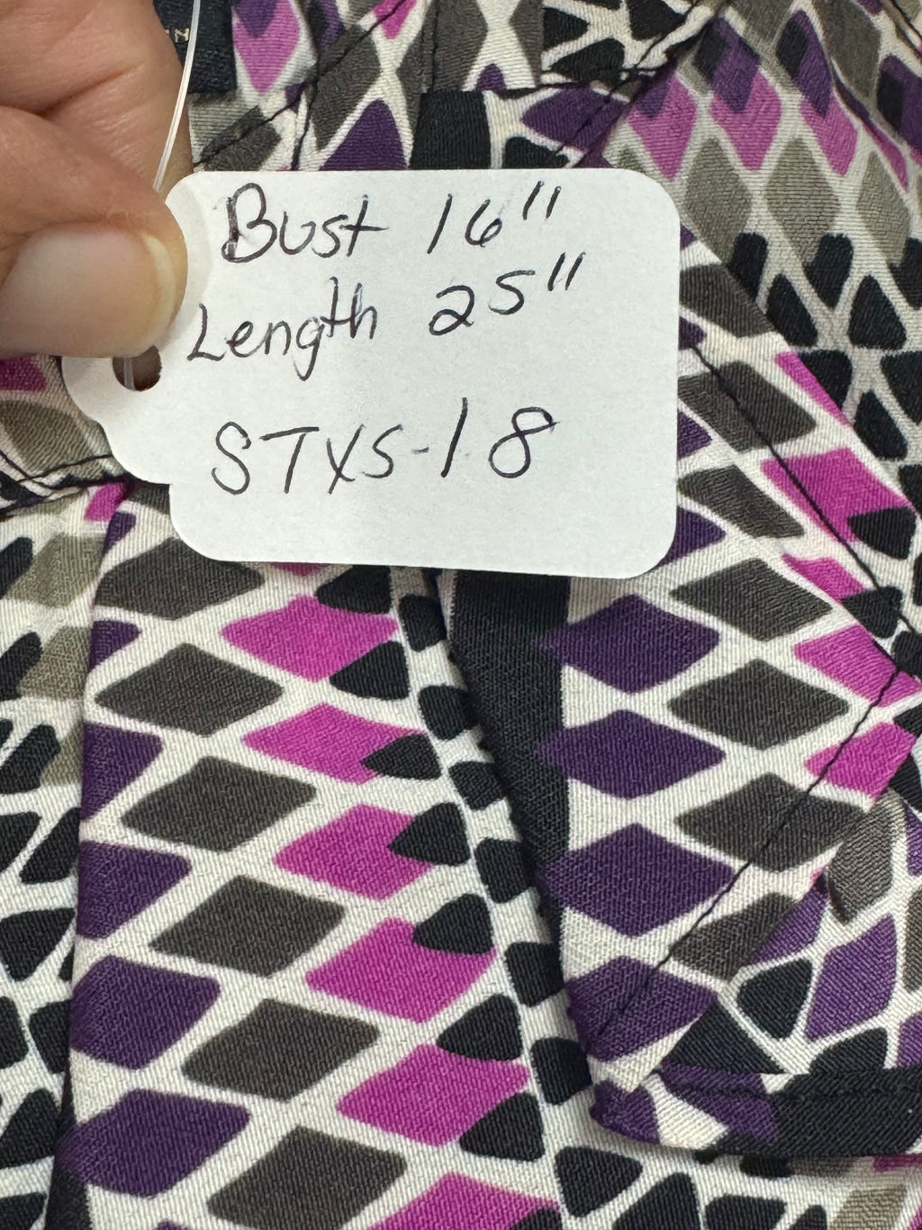 Banana Republic Ruffled Geometric Print Tank Top - Size XS