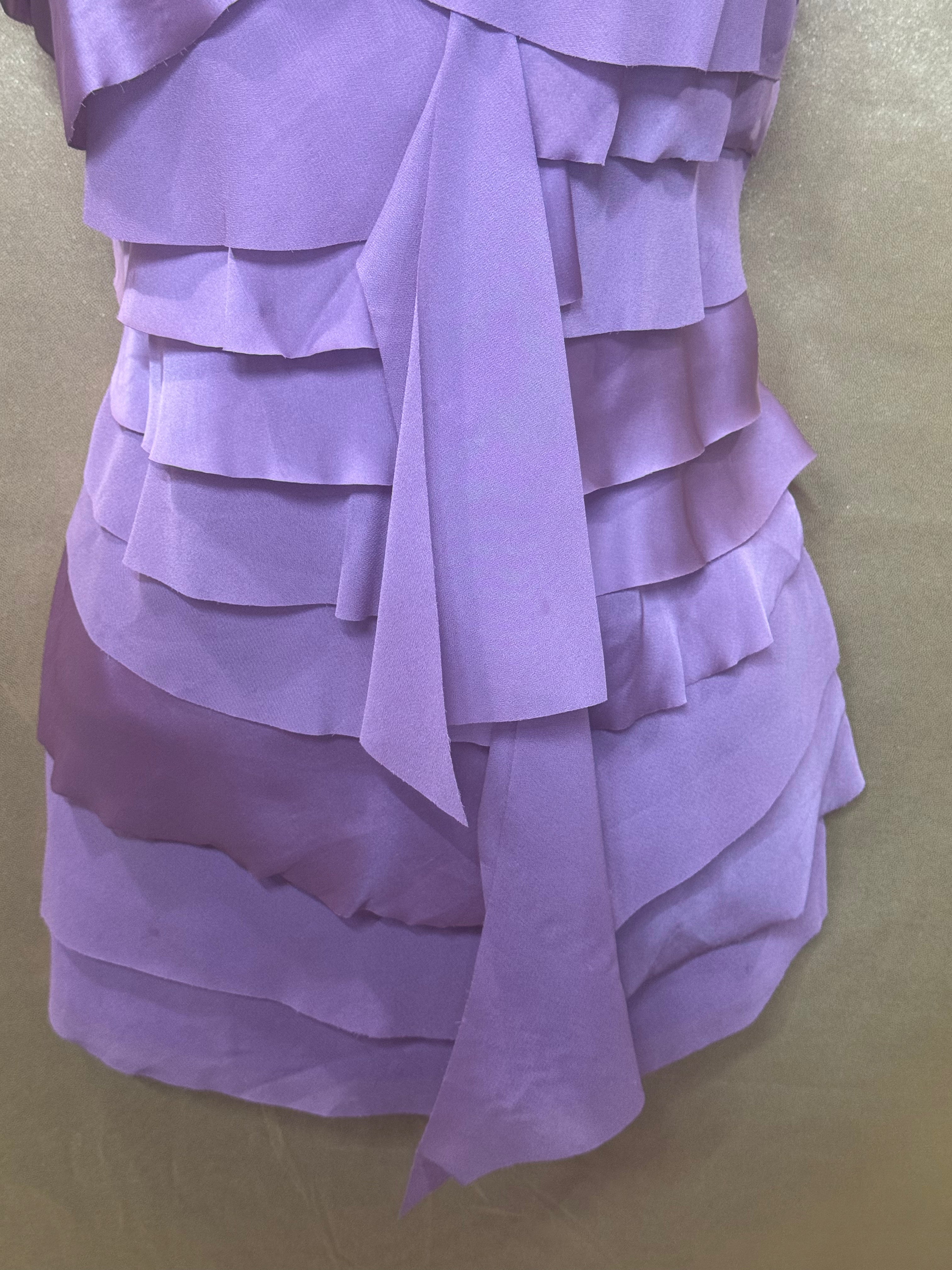 LOFT Layered Ruffle V-Neck Top Size XS
