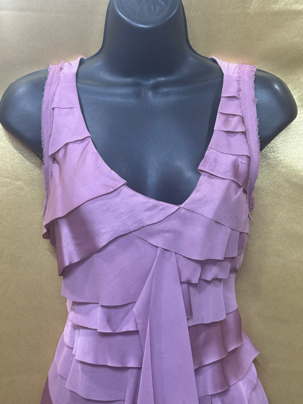 LOFT Layered Ruffle V-Neck Top Size XS